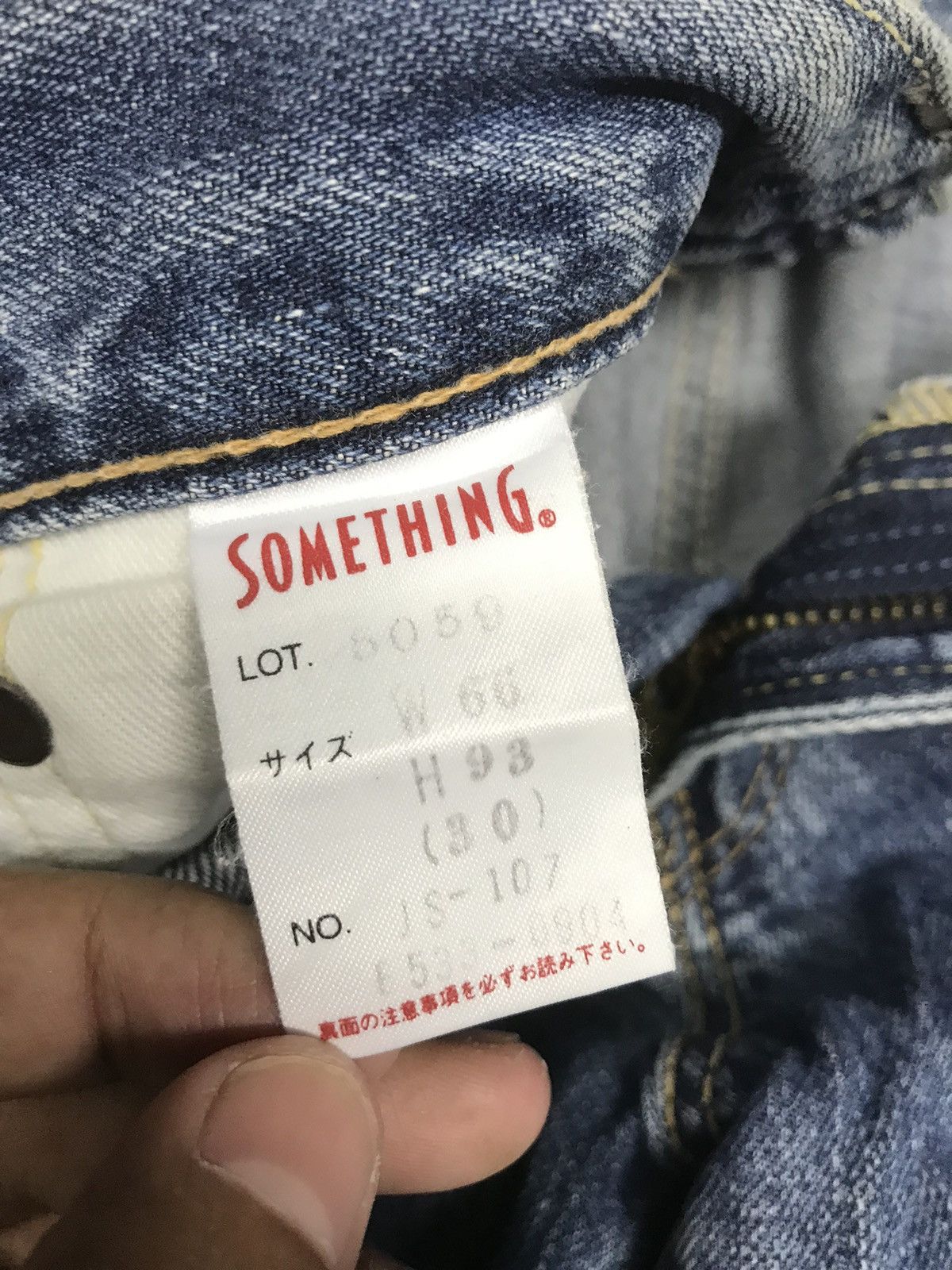 Japanese Brand × Vintage VINTAGE BAGGY SELVEDGE SOMETHING ANKLE CUT DISTRESSED DENIM Size US 29 - 7 Thumbnail