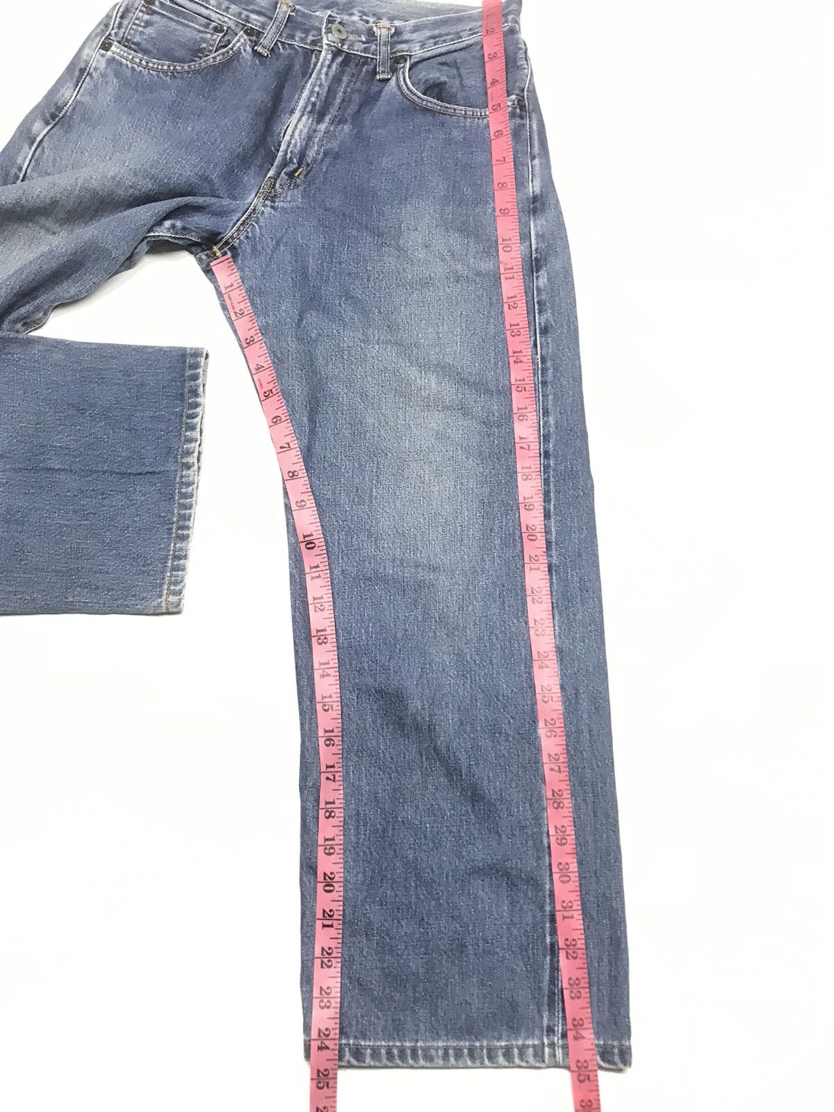 Japanese Brand × Vintage VINTAGE BAGGY SELVEDGE SOMETHING ANKLE CUT DISTRESSED DENIM Size US 29 - 20 Thumbnail