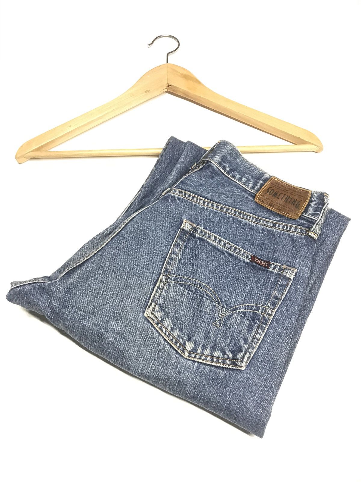 Japanese Brand × Vintage VINTAGE BAGGY SELVEDGE SOMETHING ANKLE CUT DISTRESSED DENIM Size US 29 - 21 Thumbnail