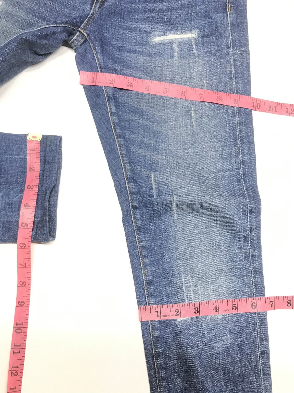 Zara VINTAGE ZARA WOMEN/UNISEX DISTRESSED SELVEDGE DENIM Size US 28 / EU 44 - 24 Thumbnail