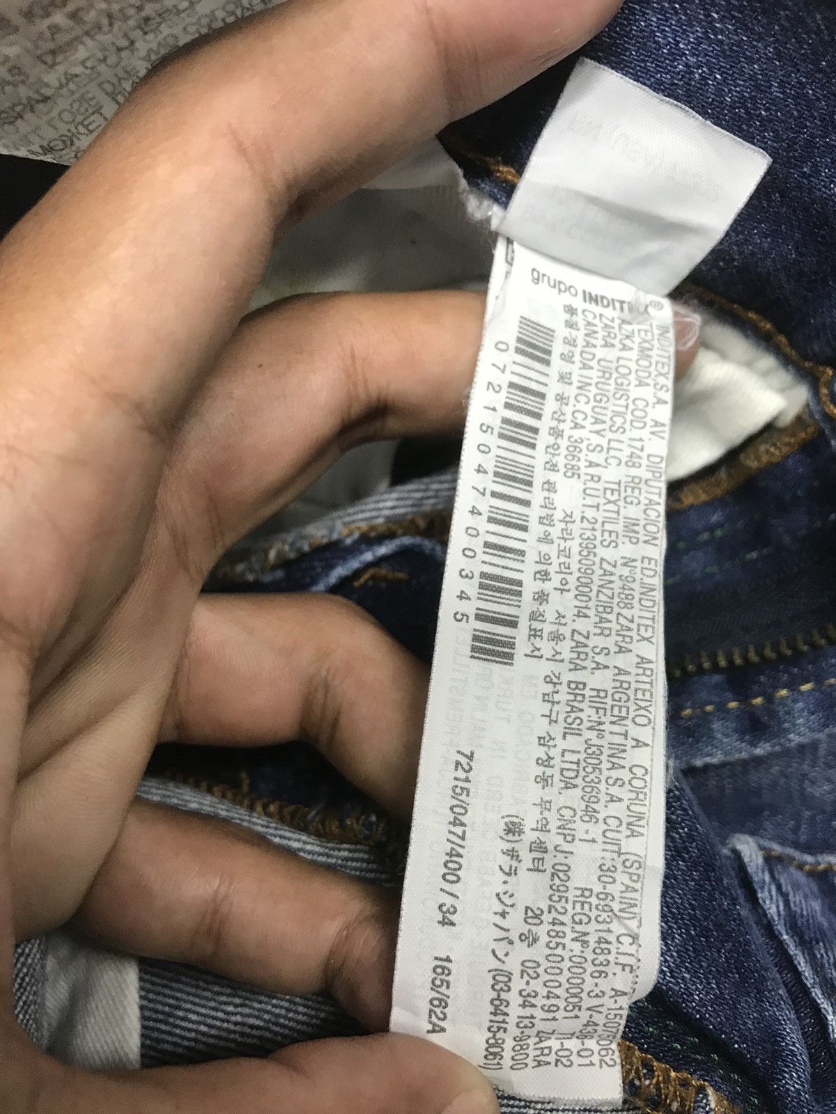 Zara VINTAGE ZARA WOMEN/UNISEX DISTRESSED SELVEDGE DENIM Size US 28 / EU 44 - 8 Thumbnail