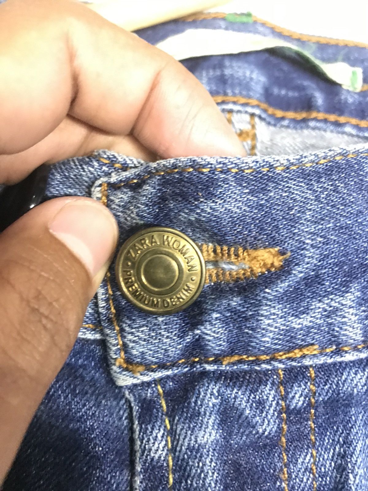 Zara VINTAGE ZARA WOMEN/UNISEX DISTRESSED SELVEDGE DENIM Size US 28 / EU 44 - 5 Thumbnail