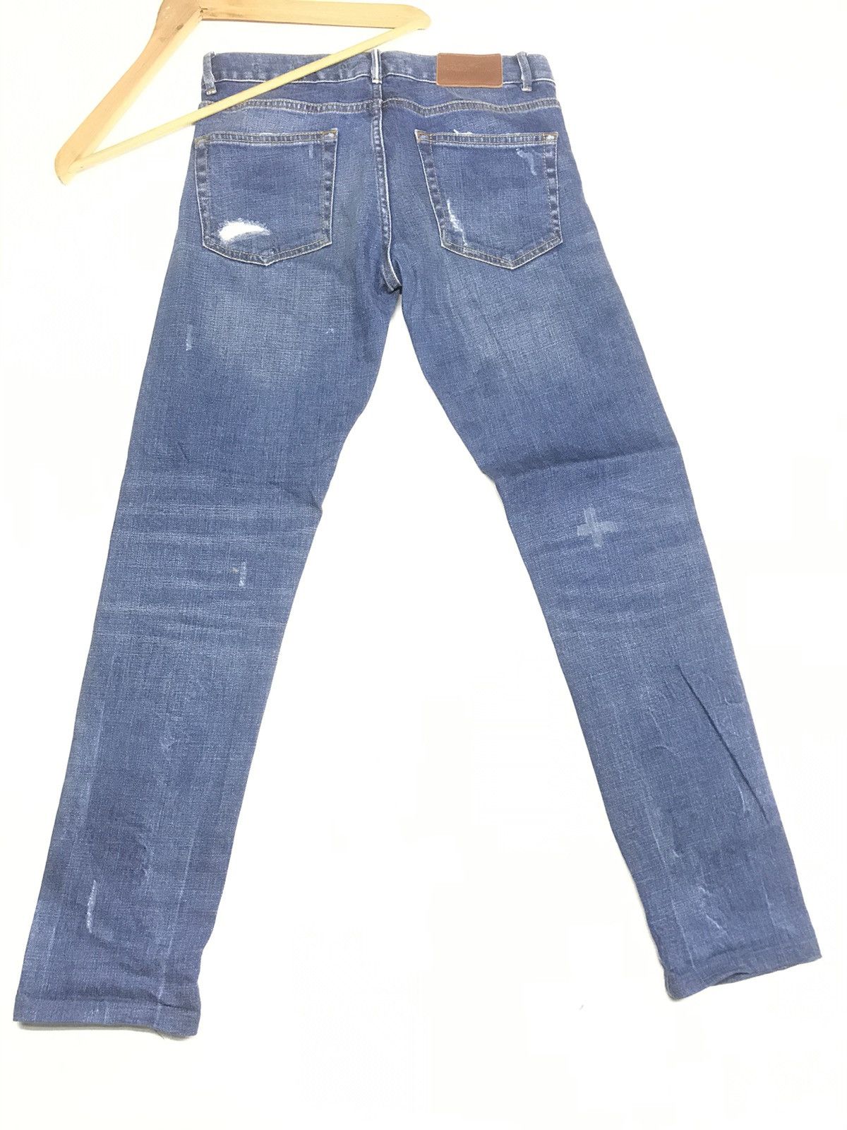 Zara VINTAGE ZARA WOMEN/UNISEX DISTRESSED SELVEDGE DENIM Size US 28 / EU 44 - 16 Thumbnail