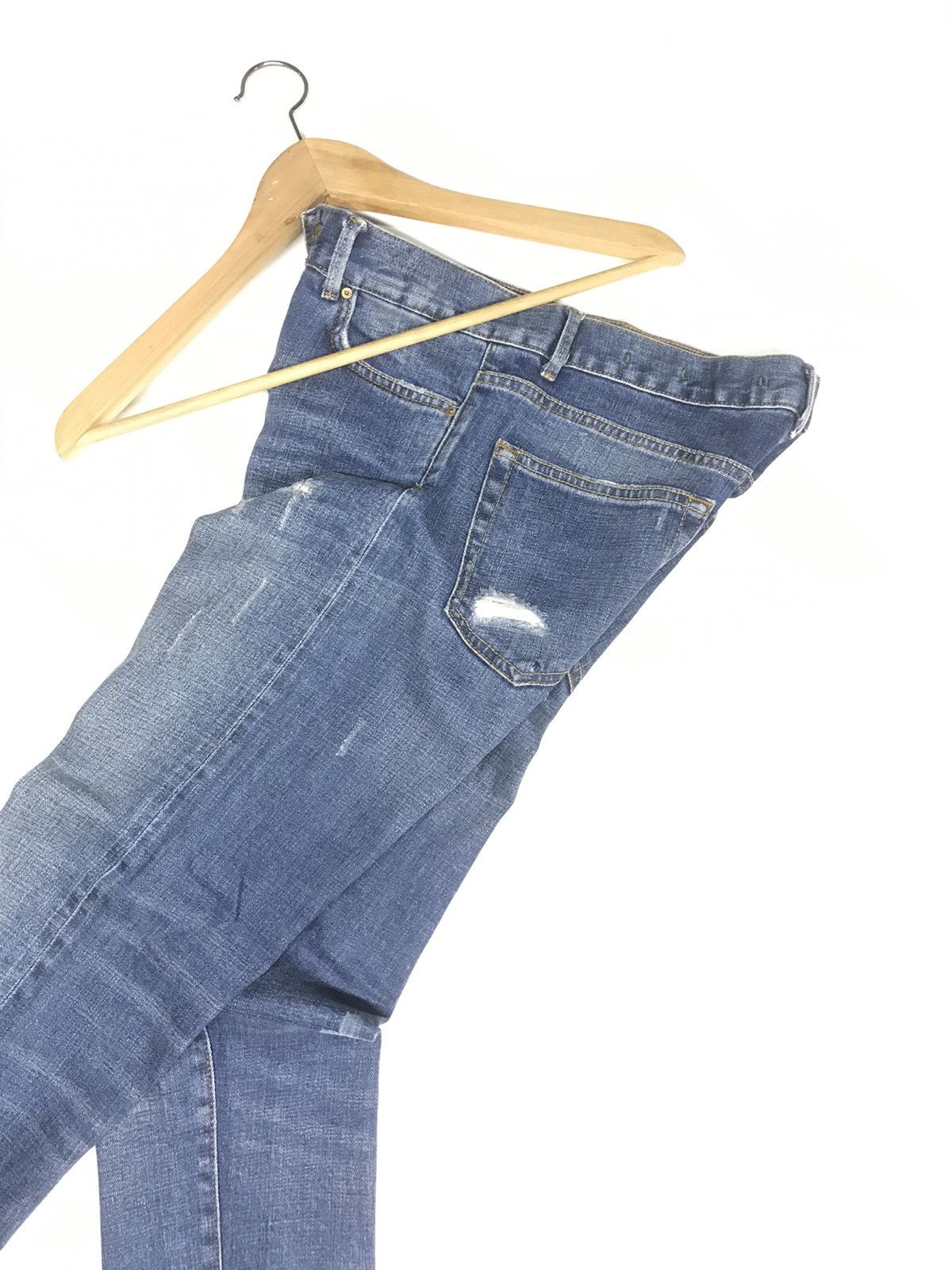 Zara VINTAGE ZARA WOMEN/UNISEX DISTRESSED SELVEDGE DENIM Size US 28 / EU 44 - 22 Thumbnail