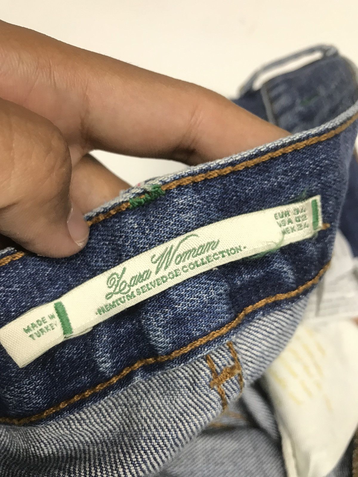 Zara VINTAGE ZARA WOMEN/UNISEX DISTRESSED SELVEDGE DENIM Size US 28 / EU 44 - 15 Thumbnail