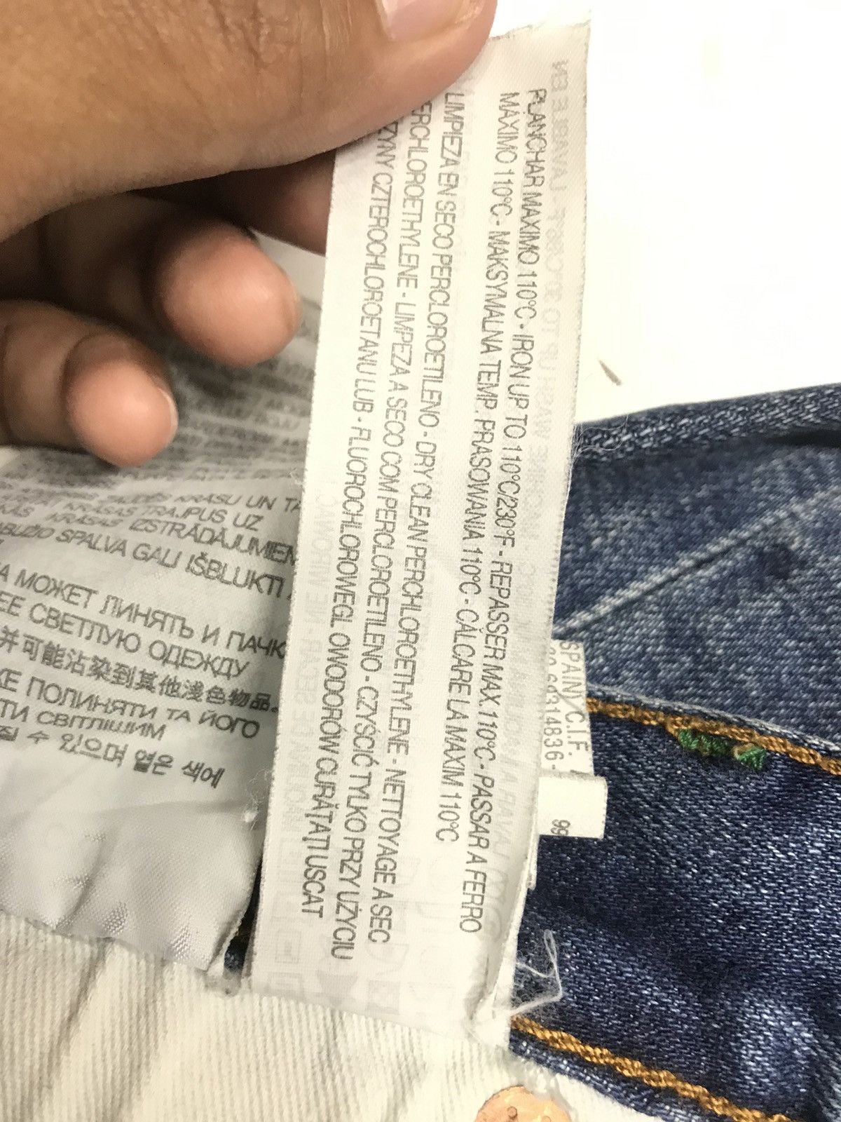Zara VINTAGE ZARA WOMEN/UNISEX DISTRESSED SELVEDGE DENIM Size US 28 / EU 44 - 11 Thumbnail
