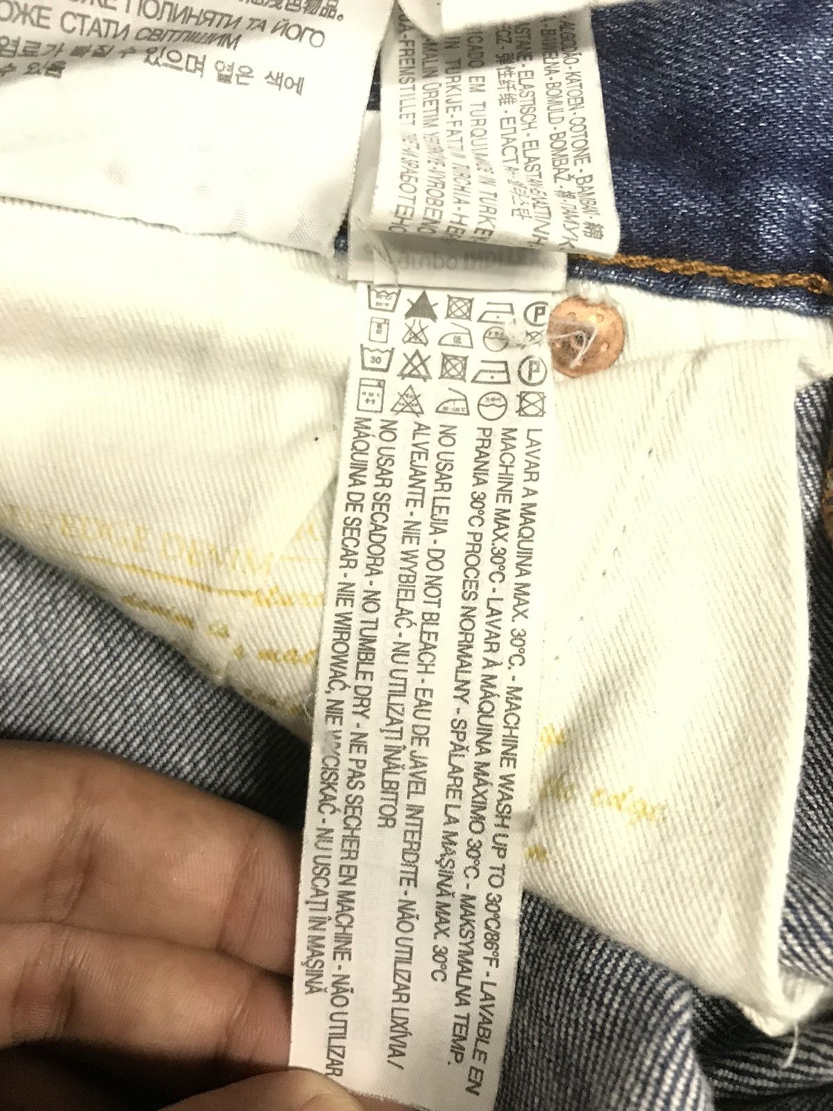 Zara VINTAGE ZARA WOMEN/UNISEX DISTRESSED SELVEDGE DENIM Size US 28 / EU 44 - 10 Thumbnail