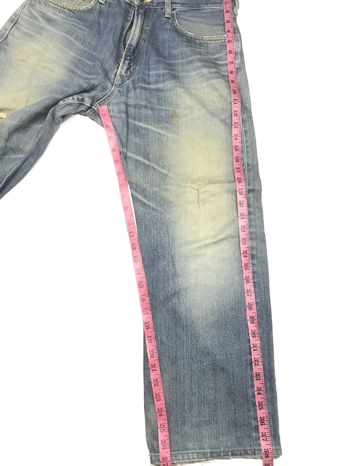 Edwin × Vintage VINTAGE SELVEDGE EDWIN 505 DISTRESSED DENIM Size US 32 / EU 48 - 20 Thumbnail