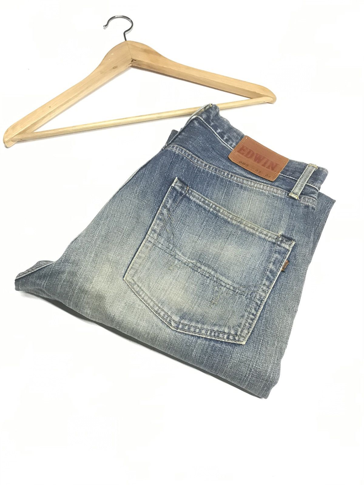 Edwin × Vintage VINTAGE SELVEDGE EDWIN 505 DISTRESSED DENIM Size US 32 / EU 48 - 21 Thumbnail