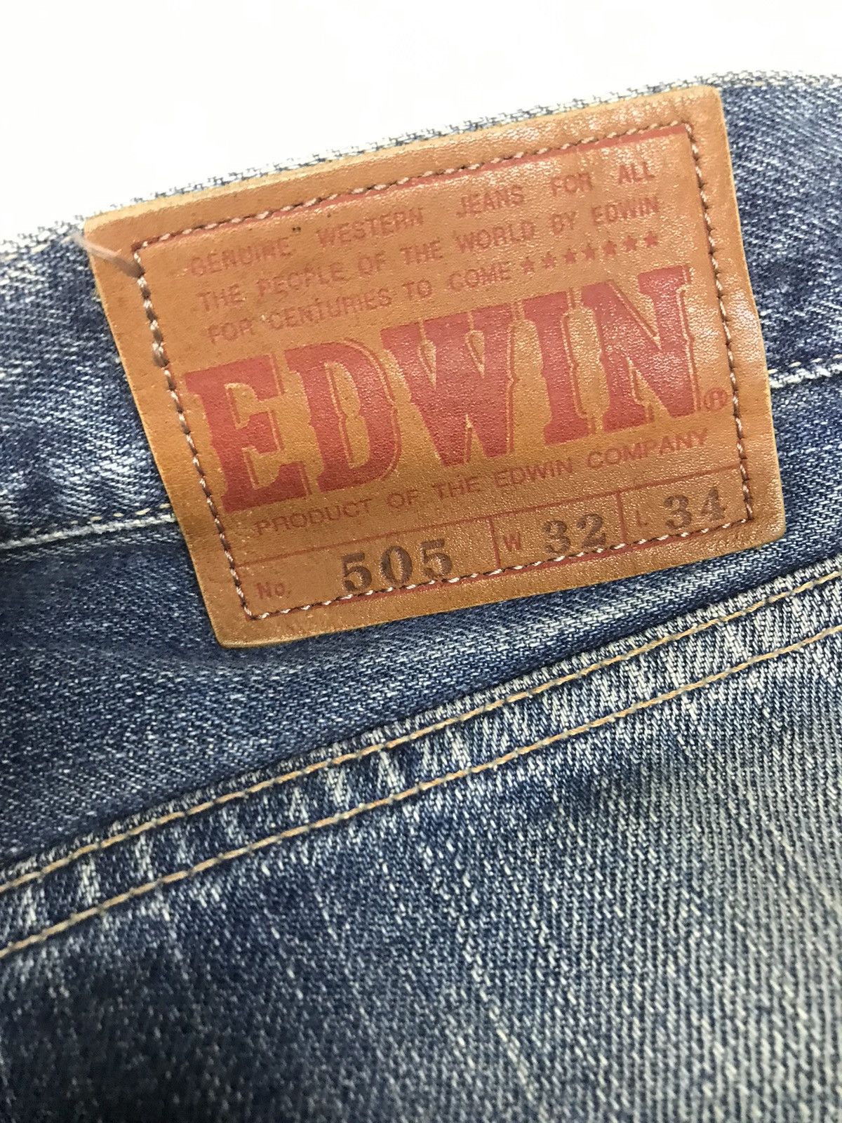 Edwin × Vintage VINTAGE SELVEDGE EDWIN 505 DISTRESSED DENIM Size US 32 / EU 48 - 12 Thumbnail