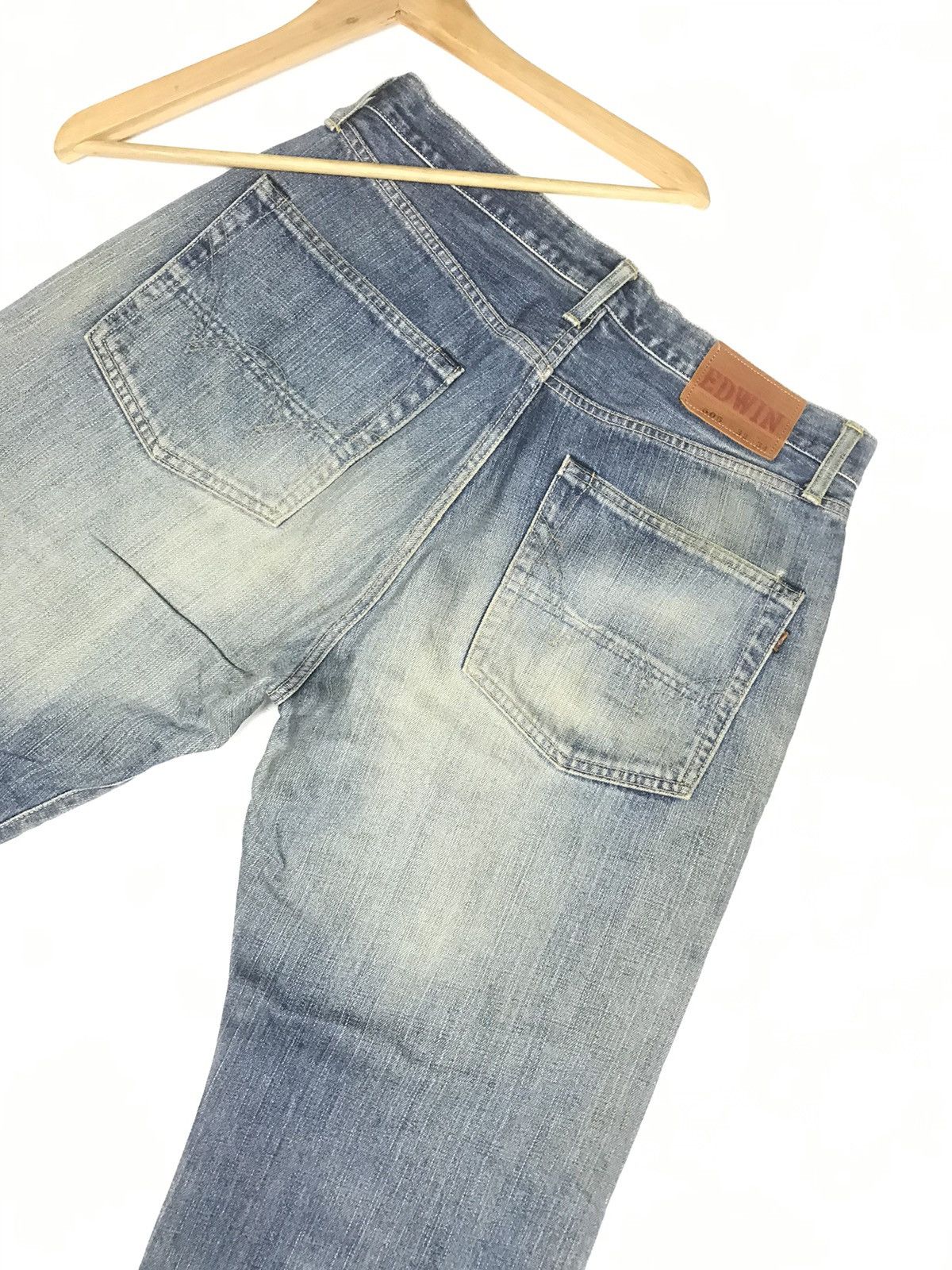 Edwin × Vintage VINTAGE SELVEDGE EDWIN 505 DISTRESSED DENIM Size US 32 / EU 48 - 11 Thumbnail