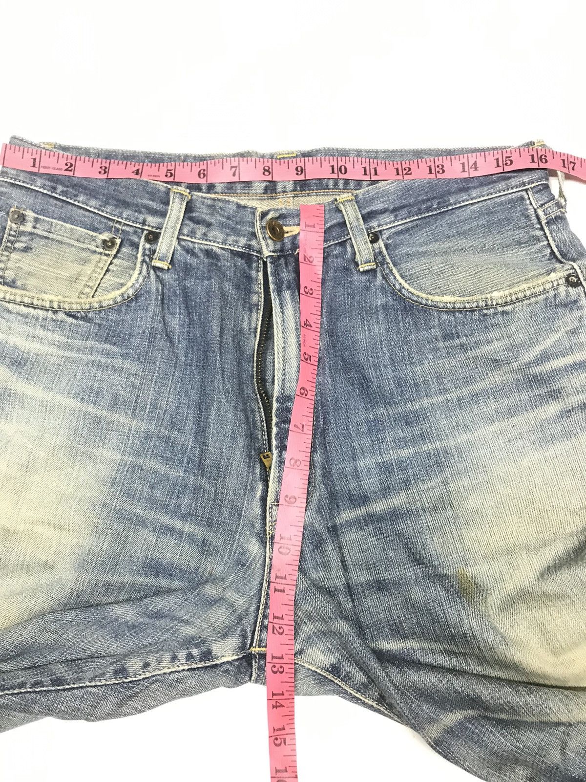 Edwin × Vintage VINTAGE SELVEDGE EDWIN 505 DISTRESSED DENIM Size US 32 / EU 48 - 18 Thumbnail