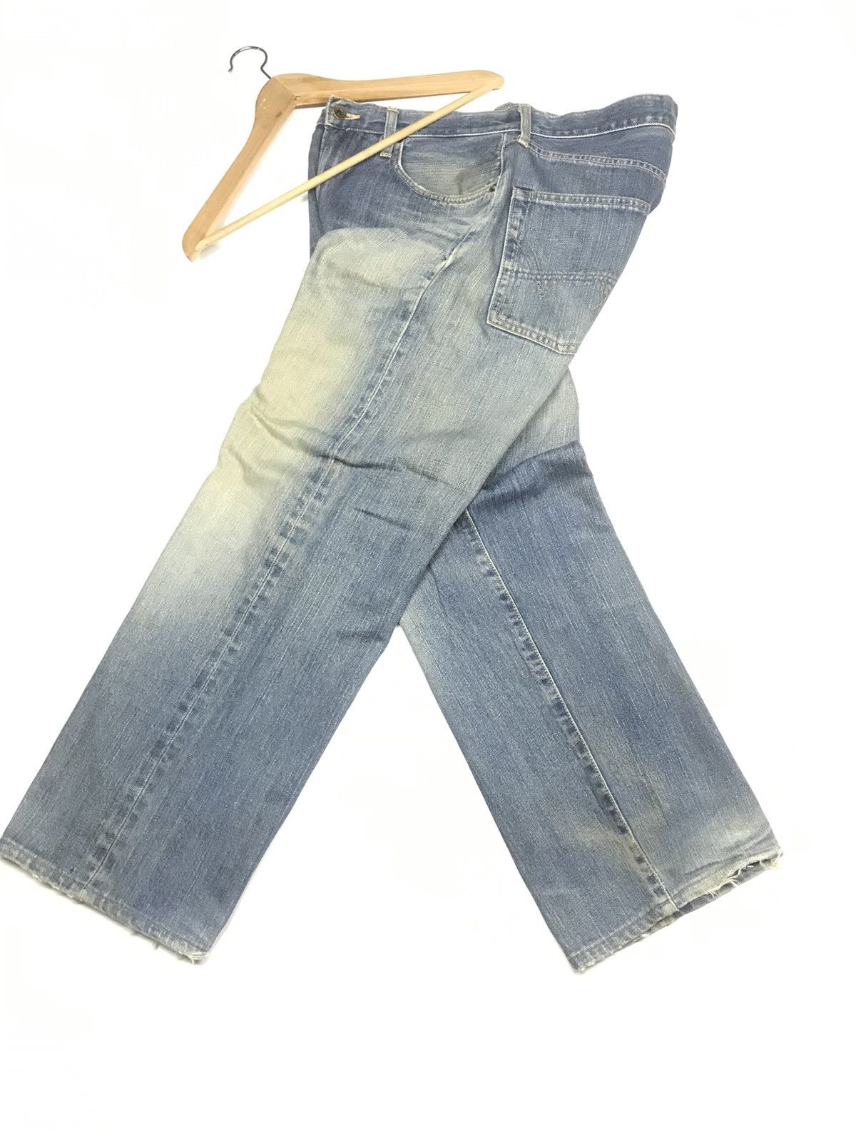 Edwin × Vintage VINTAGE SELVEDGE EDWIN 505 DISTRESSED DENIM Size US 32 / EU 48 - 16 Thumbnail
