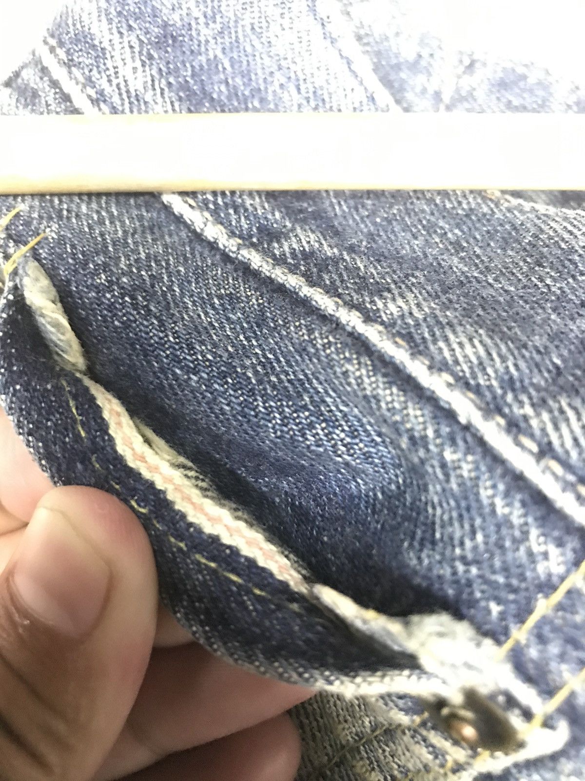 Edwin × Vintage VINTAGE SELVEDGE EDWIN 505 DISTRESSED DENIM Size US 32 / EU 48 - 5 Thumbnail