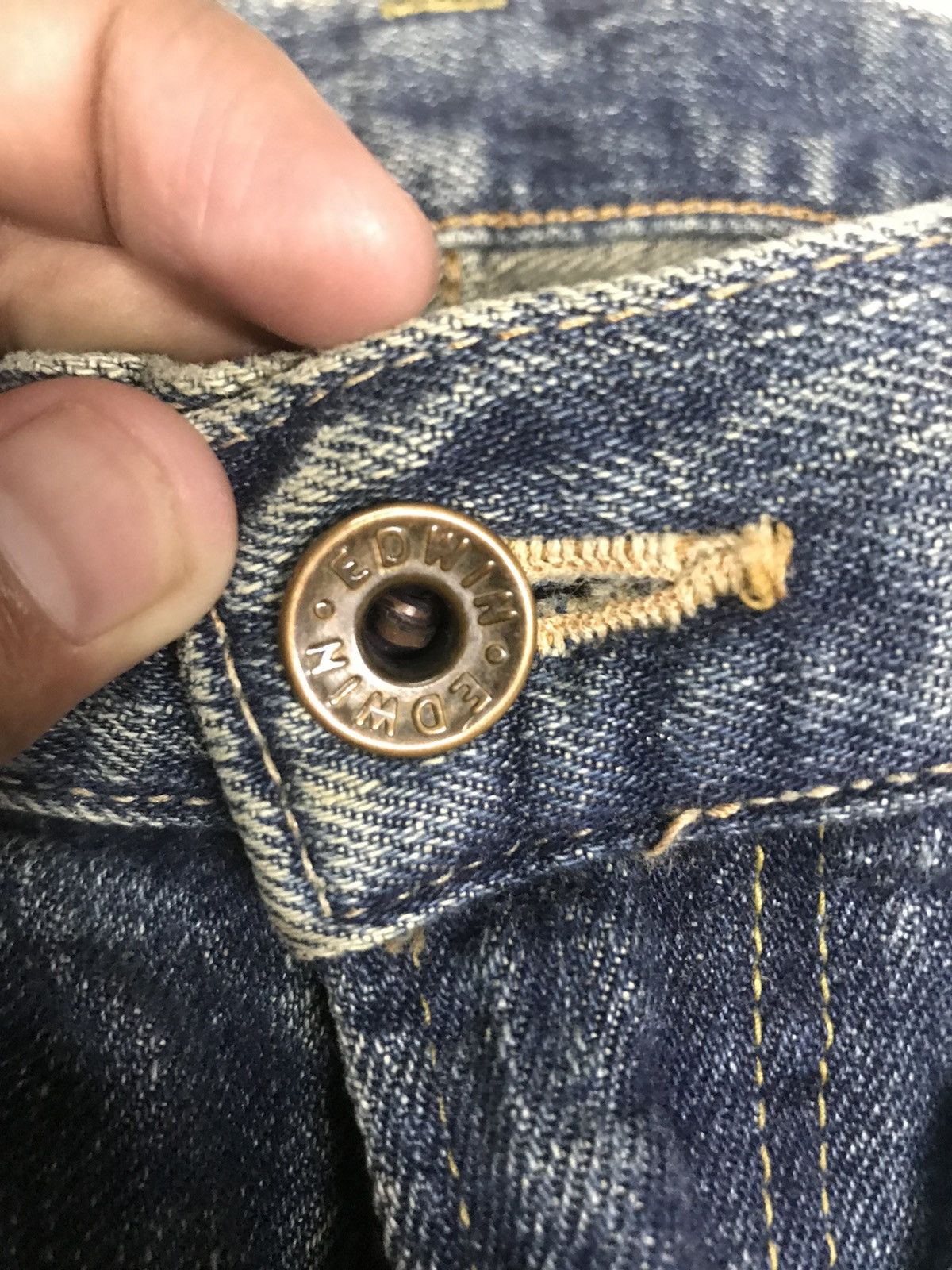 Edwin × Vintage VINTAGE SELVEDGE EDWIN 505 DISTRESSED DENIM Size US 32 / EU 48 - 6 Thumbnail