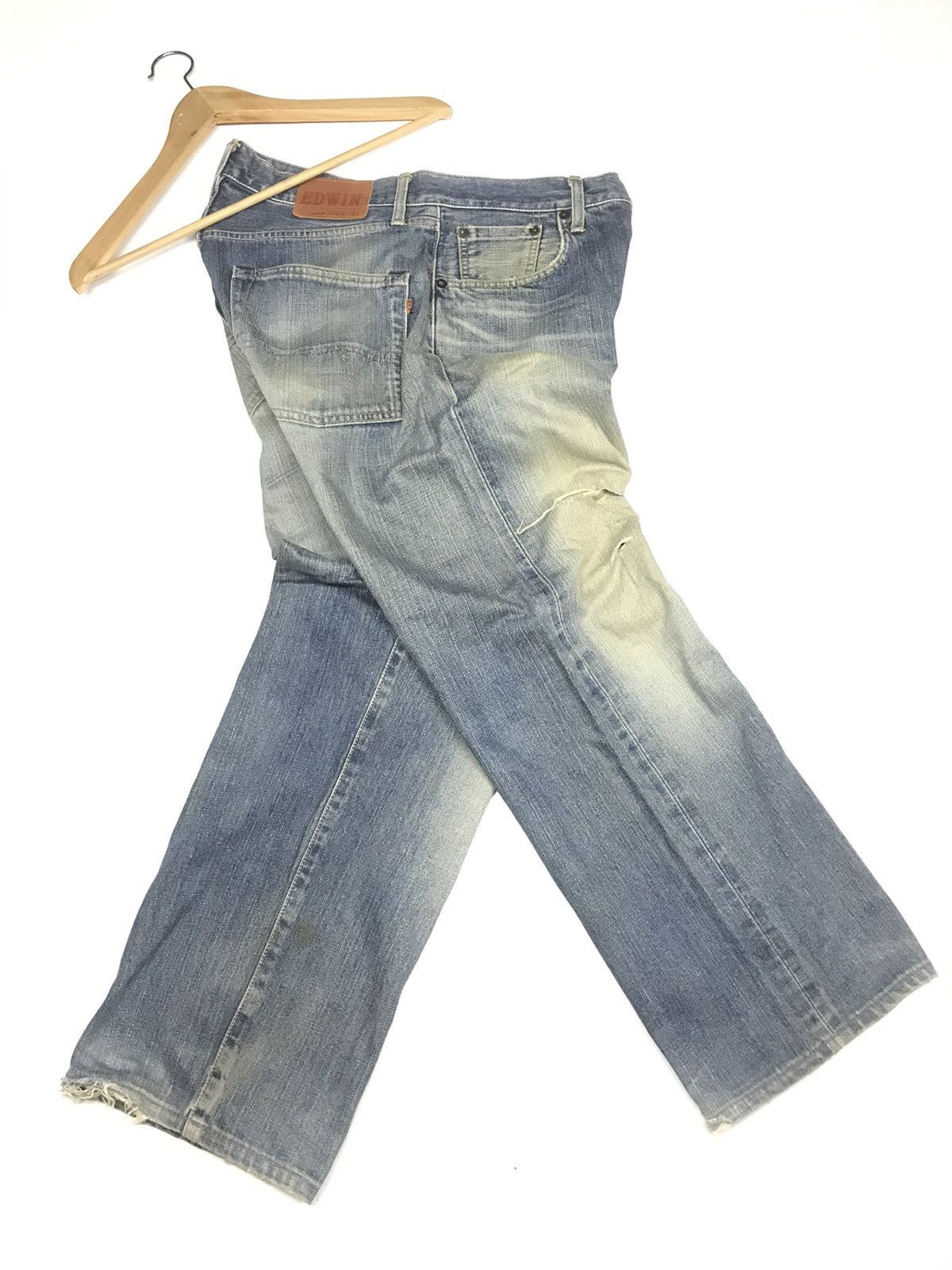 Edwin × Vintage VINTAGE SELVEDGE EDWIN 505 DISTRESSED DENIM Size US 32 / EU 48 - 14 Thumbnail