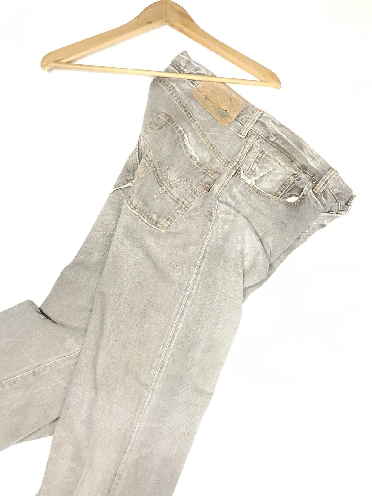 Edwin × Vintage VINTAGE RUSTY EDWIN DISTRESSED SELVEDGE DENIM Size US 30 / EU 46 - 14 Thumbnail