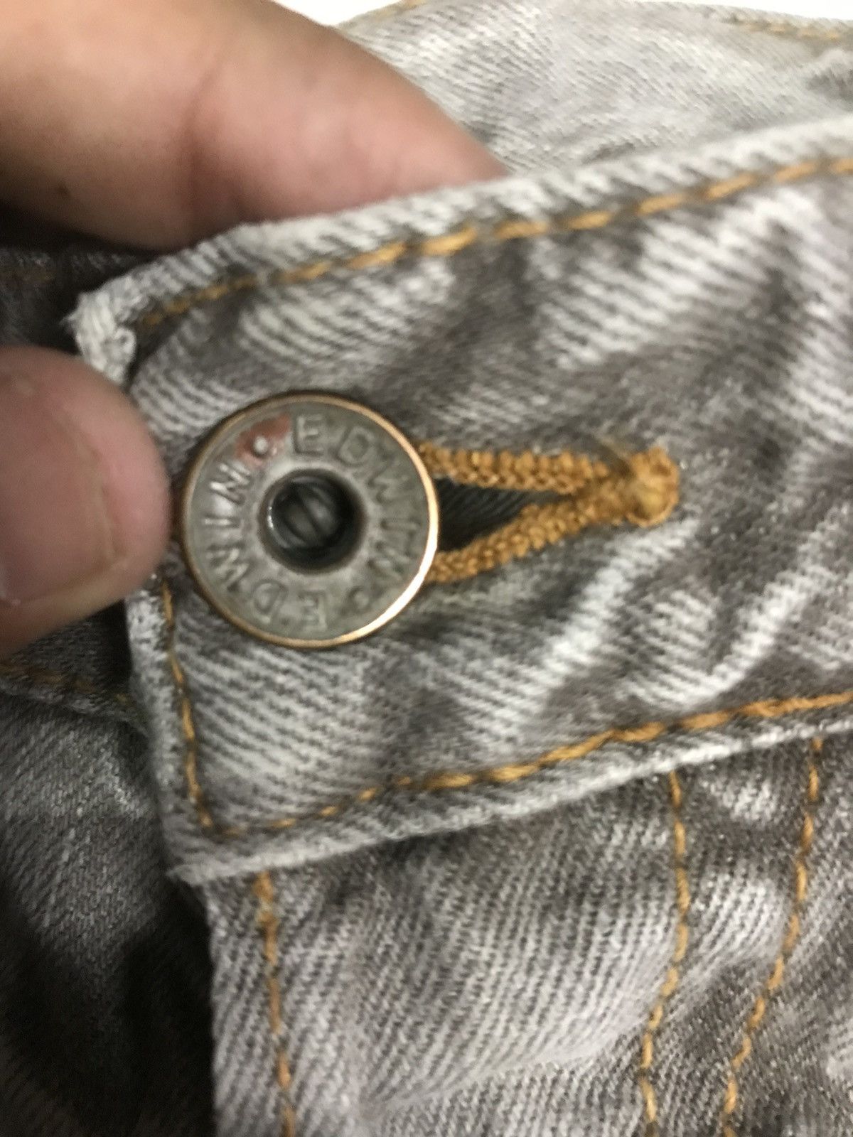 Edwin × Vintage VINTAGE RUSTY EDWIN DISTRESSED SELVEDGE DENIM Size US 30 / EU 46 - 5 Thumbnail