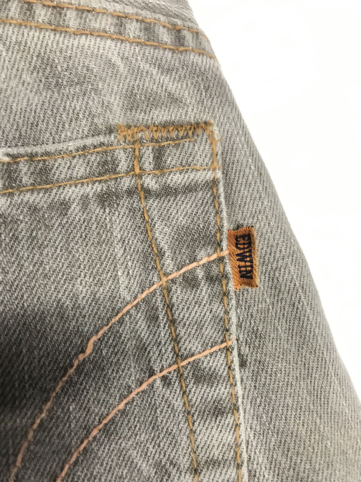 Edwin × Vintage VINTAGE RUSTY EDWIN DISTRESSED SELVEDGE DENIM Size US 30 / EU 46 - 12 Thumbnail