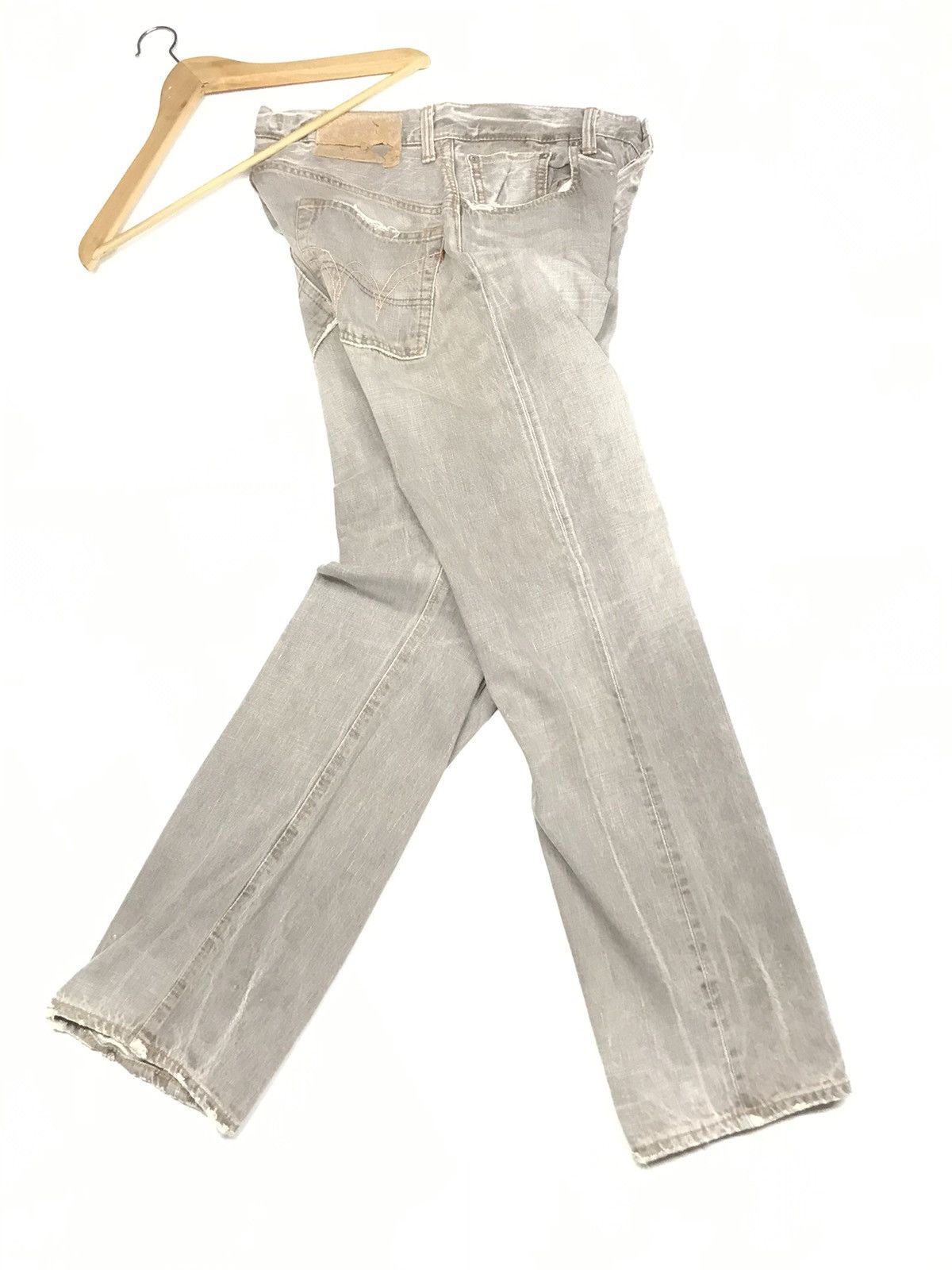 Edwin × Vintage VINTAGE RUSTY EDWIN DISTRESSED SELVEDGE DENIM Size US 30 / EU 46 - 13 Thumbnail