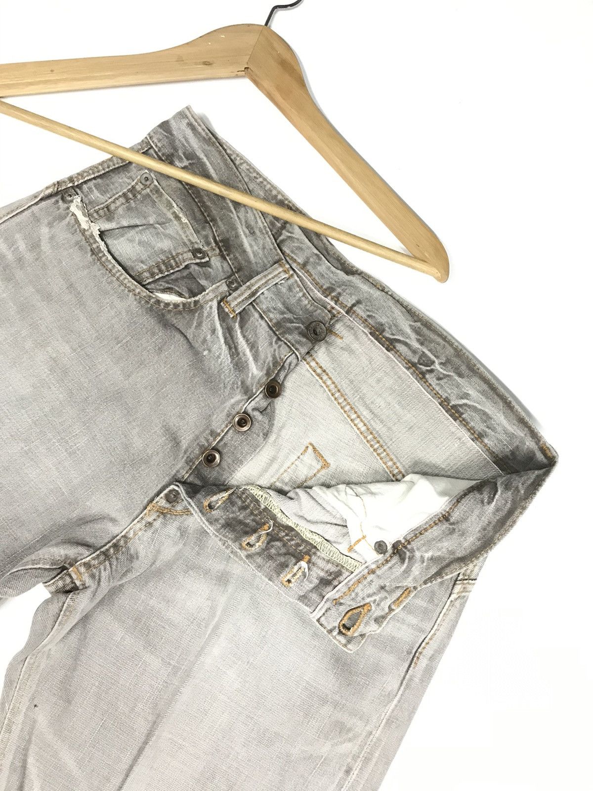 Edwin × Vintage VINTAGE RUSTY EDWIN DISTRESSED SELVEDGE DENIM Size US 30 / EU 46 - 6 Thumbnail