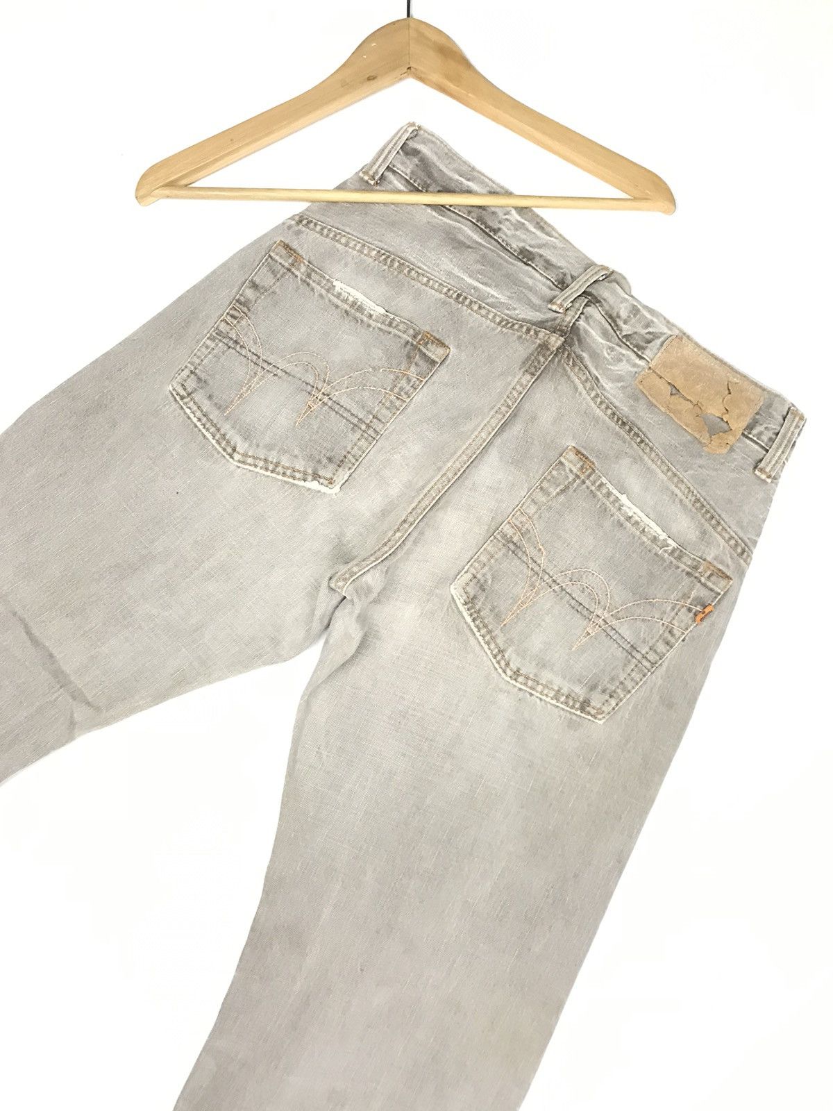 Edwin × Vintage VINTAGE RUSTY EDWIN DISTRESSED SELVEDGE DENIM Size US 30 / EU 46 - 10 Thumbnail