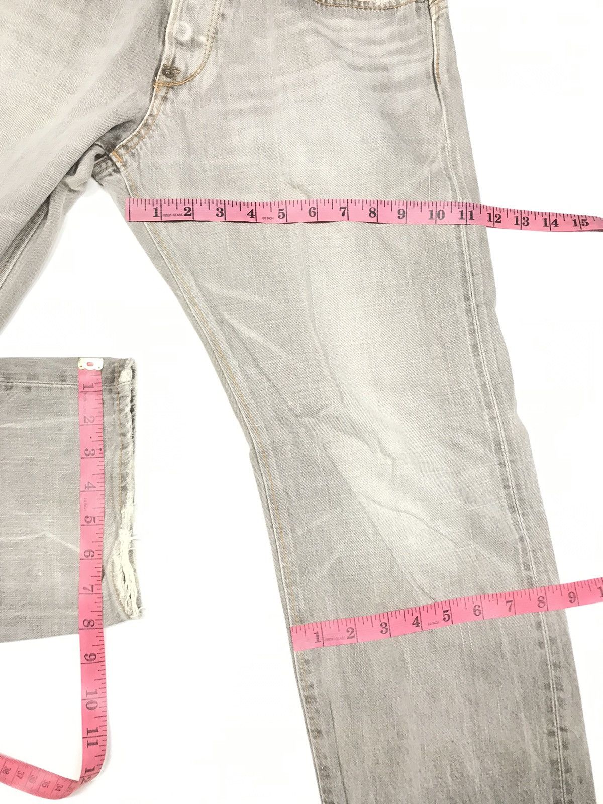 Edwin × Vintage VINTAGE RUSTY EDWIN DISTRESSED SELVEDGE DENIM Size US 30 / EU 46 - 18 Thumbnail