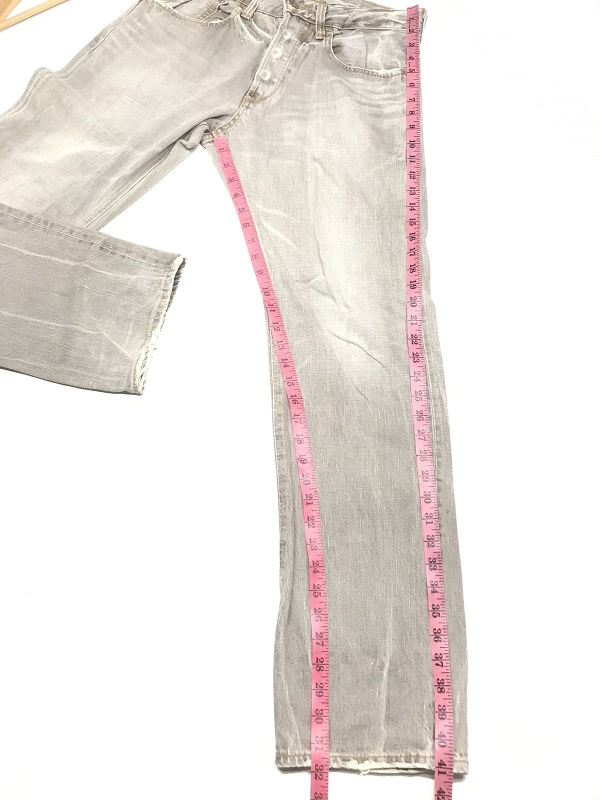 Edwin × Vintage VINTAGE RUSTY EDWIN DISTRESSED SELVEDGE DENIM Size US 30 / EU 46 - 19 Thumbnail