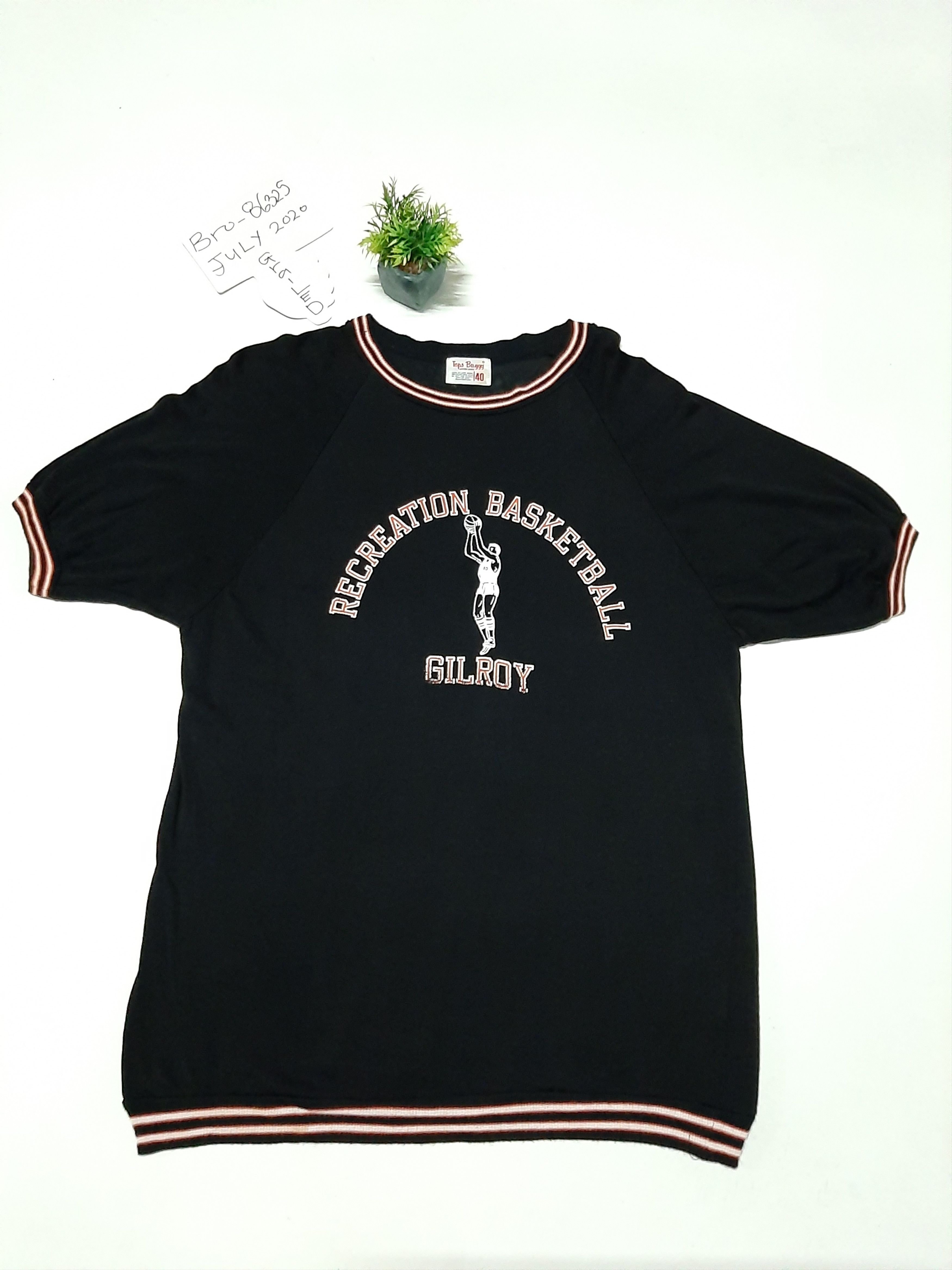 NBA × Vintage VTG 80/90s GILROY RECREATION BASKETBALL RAYON UNION MADE Size US M / EU 48-50 / 2 - 1 Thumbnail