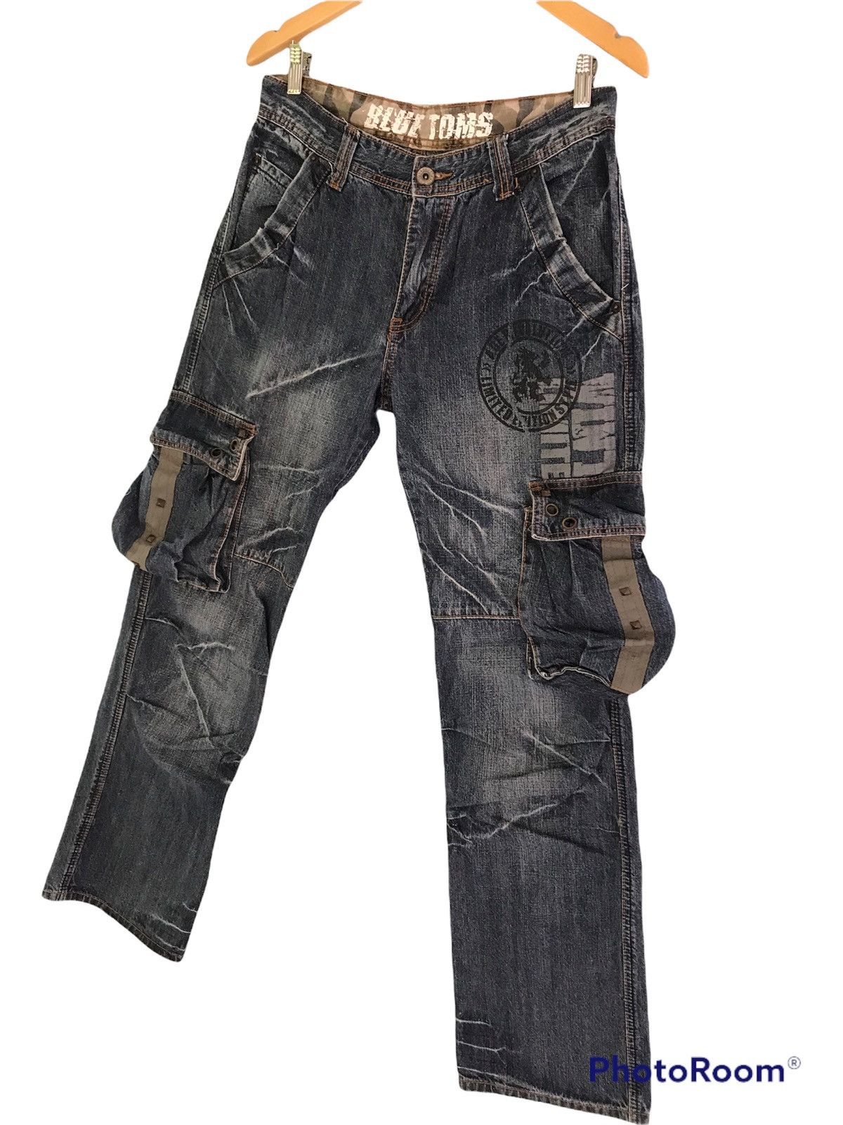 Japanese Brand (A187). BLUE TOMS MULTI POCKET DENIM Size US 31 - 3 Thumbnail