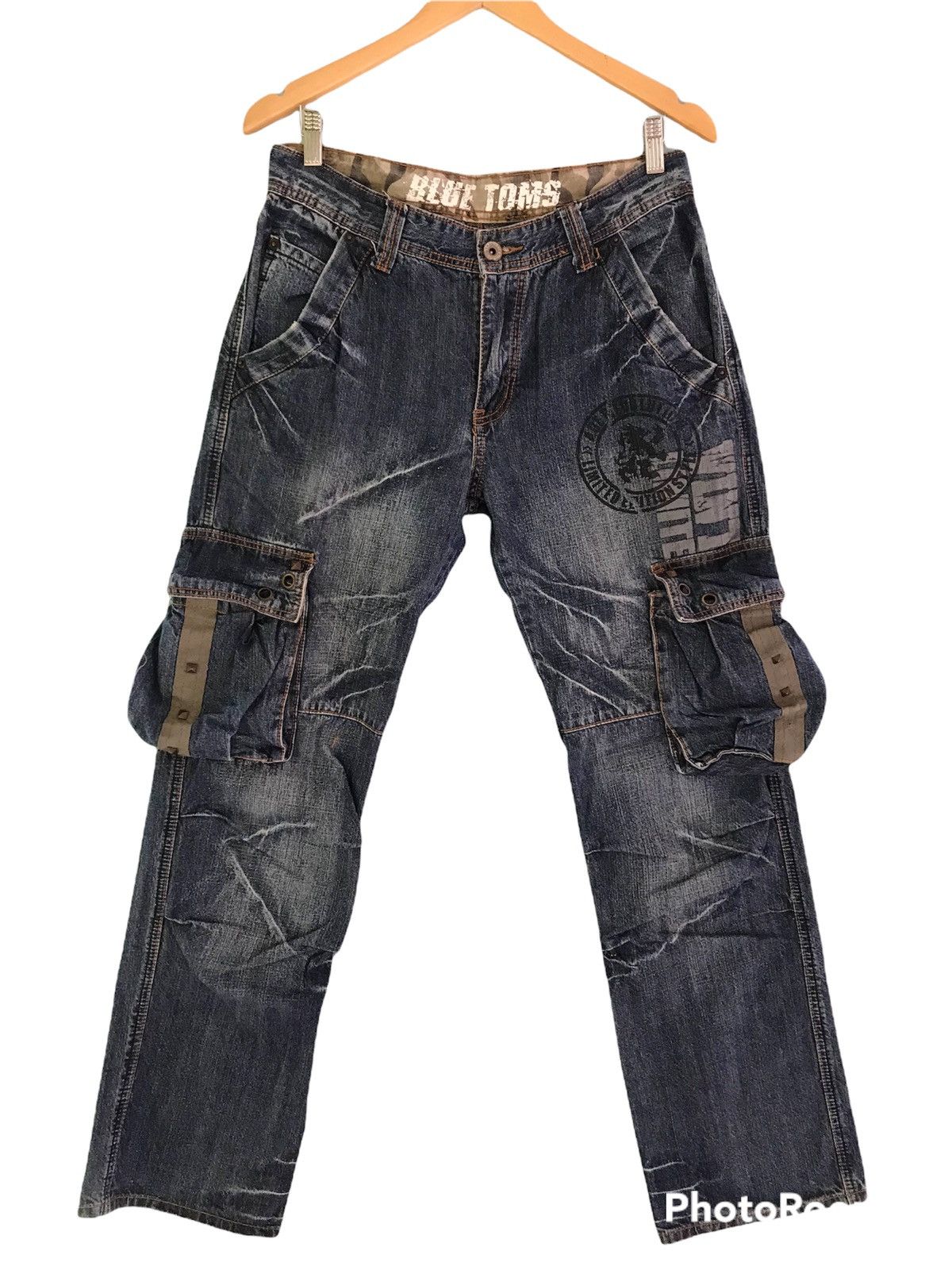 Japanese Brand (A187). BLUE TOMS MULTI POCKET DENIM Size US 31 - 1 Thumbnail