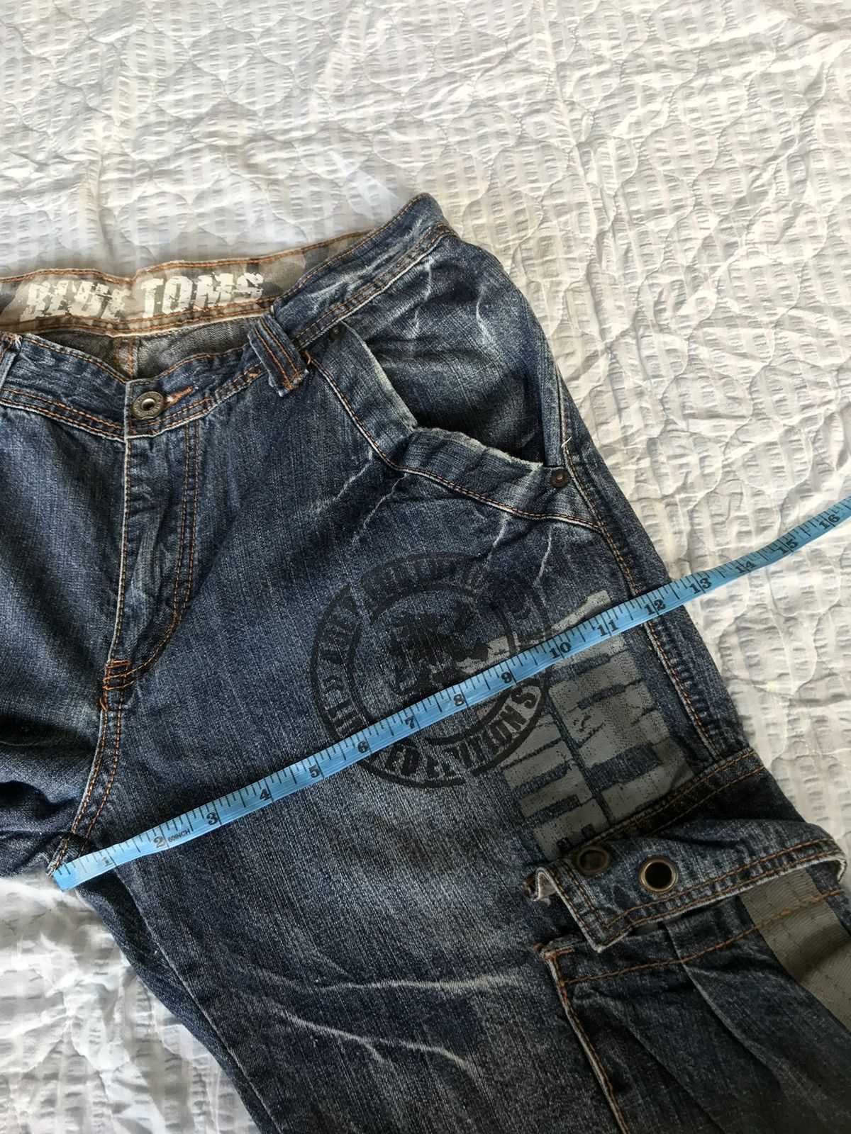 Japanese Brand (A187). BLUE TOMS MULTI POCKET DENIM Size US 31 - 8 Thumbnail