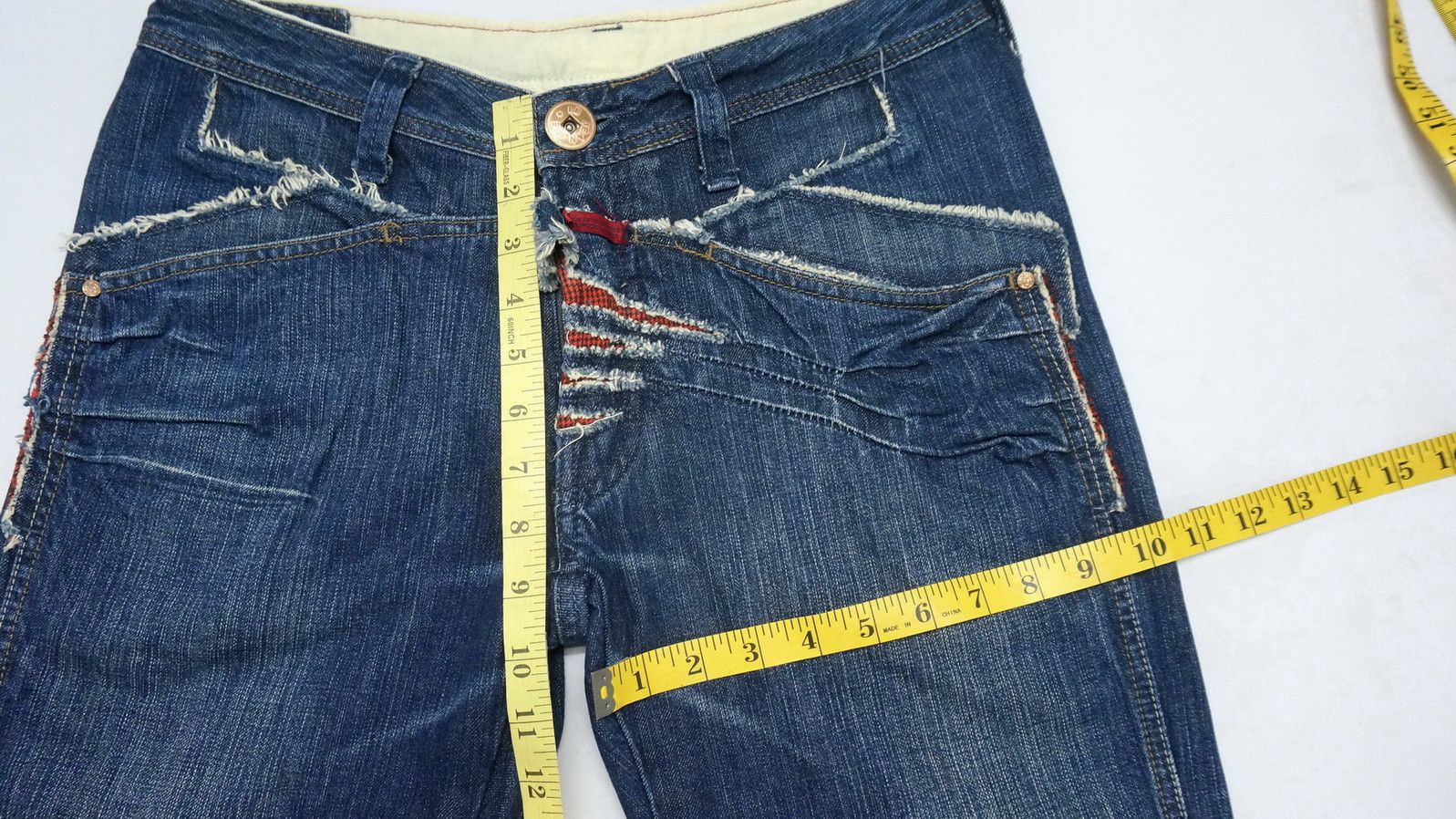 Marithe + Francois Girbaud Dope! Marithe Francois Girbaud 🔥Claw Mark Distressed Jeans Size US 31 - 8 Thumbnail