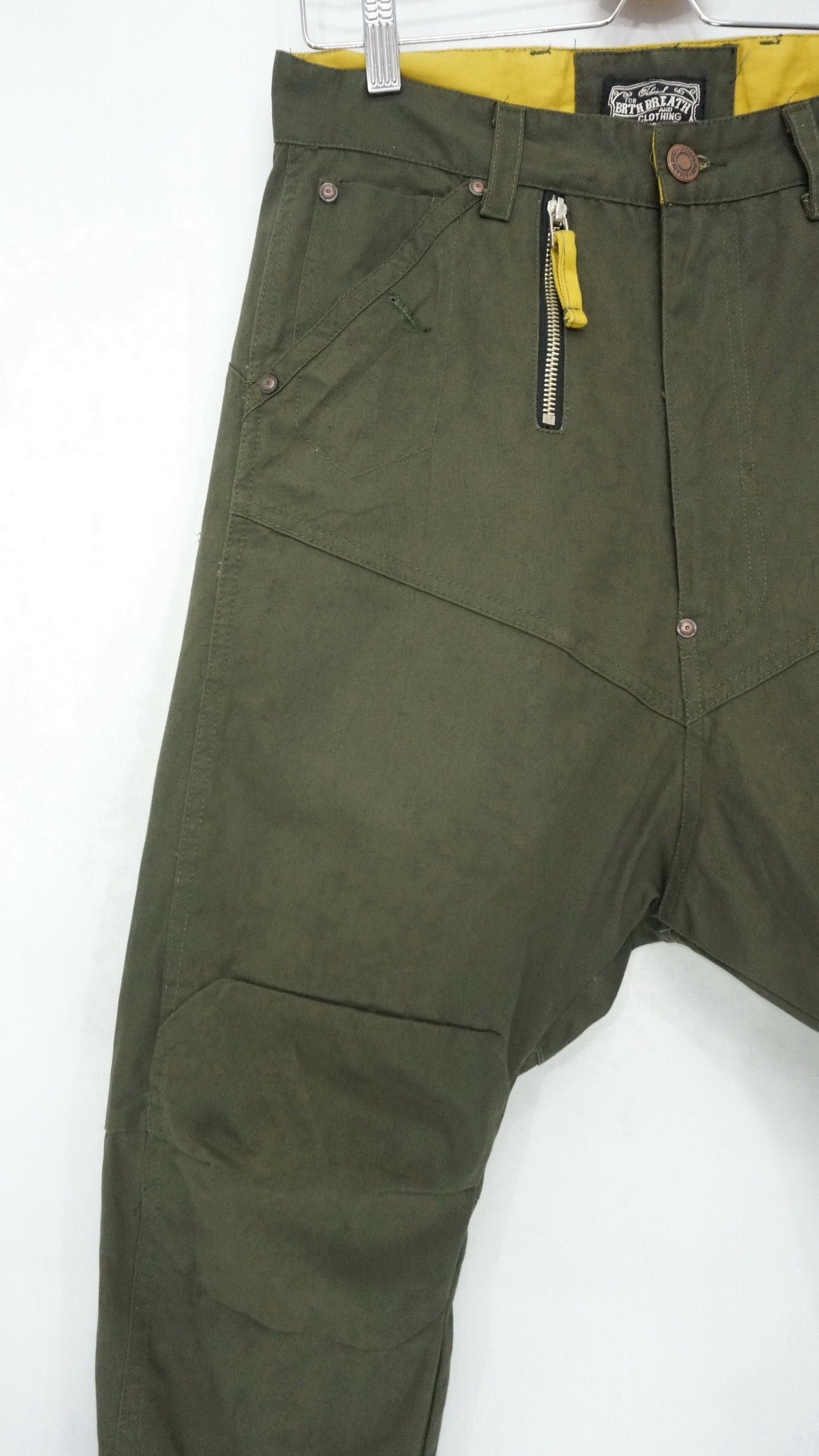 Japanese Brand Dope BRTH BREATHE Designer Japan Drop Crotch Pants Size US 29 - 6 Thumbnail