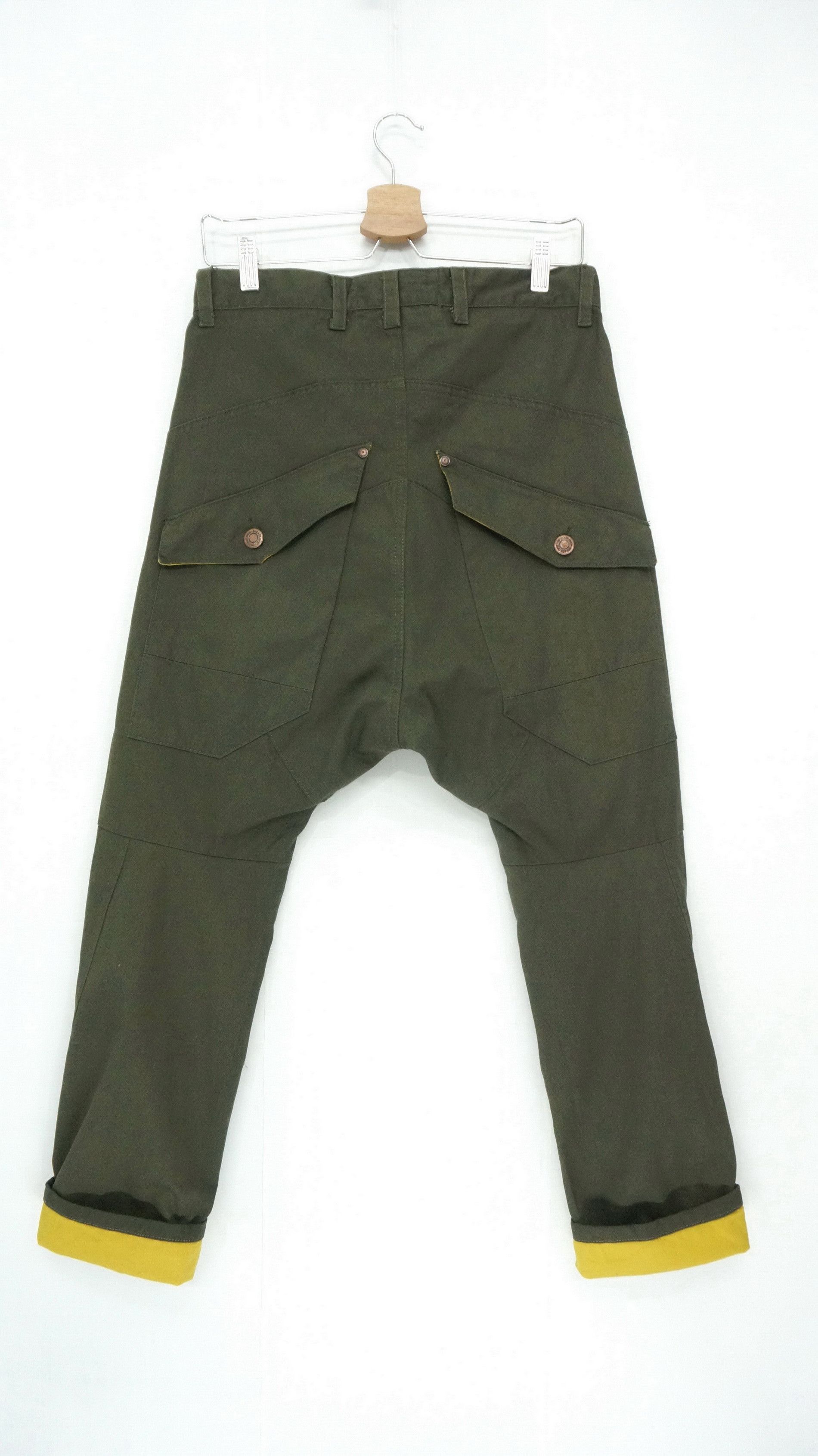 Japanese Brand Dope BRTH BREATHE Designer Japan Drop Crotch Pants Size US 29 - 2 Thumbnail