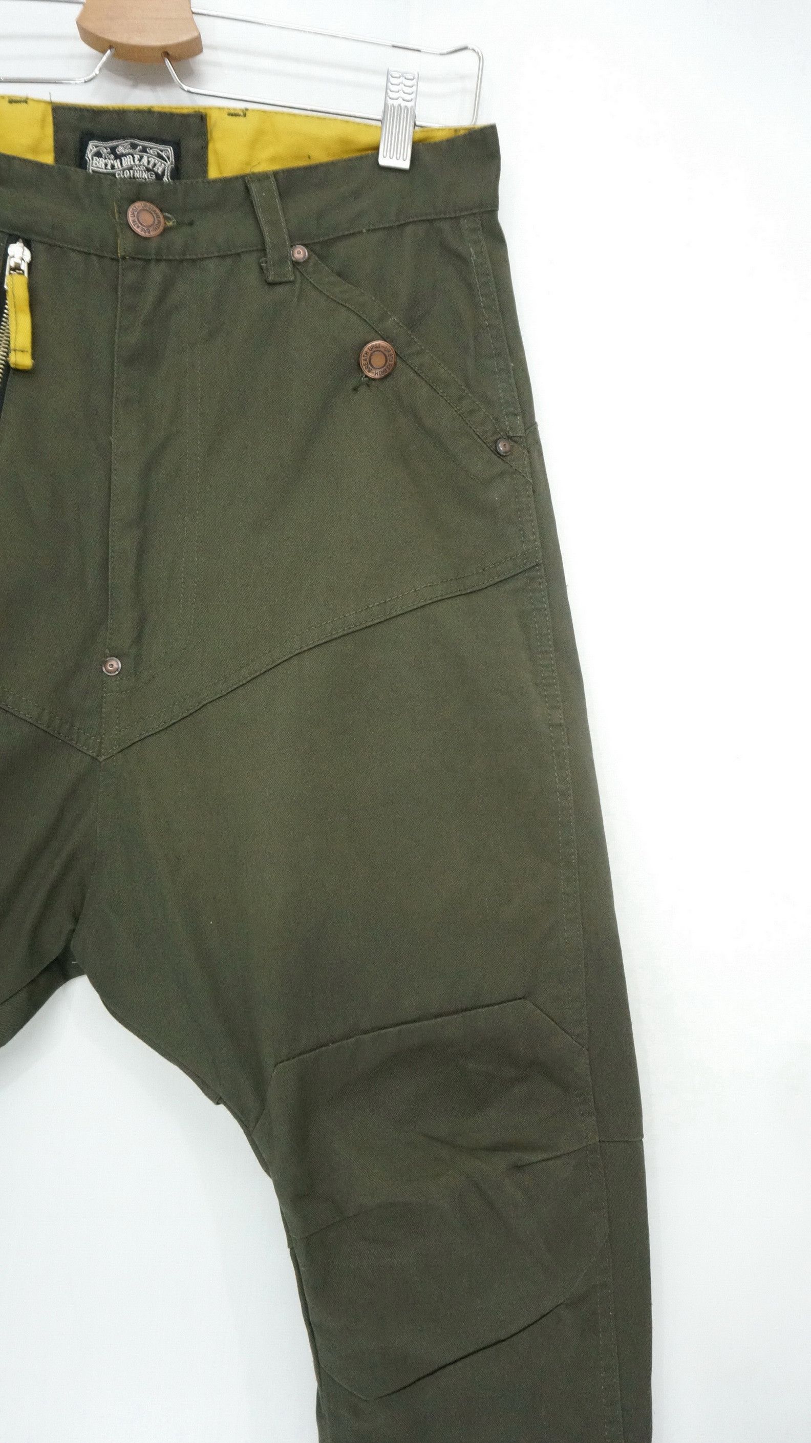 Japanese Brand Dope BRTH BREATHE Designer Japan Drop Crotch Pants Size US 29 - 7 Thumbnail