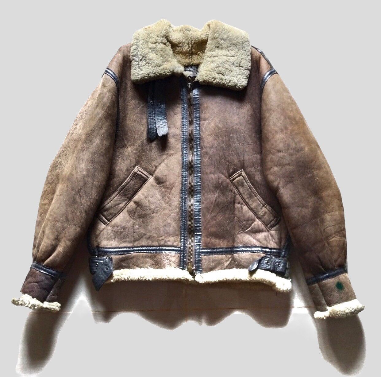Avirex Vintage 80 Avirex B-3 Shearling Leather Jacket Size US M / EU 48-50 / 2 - 2 Thumbnail