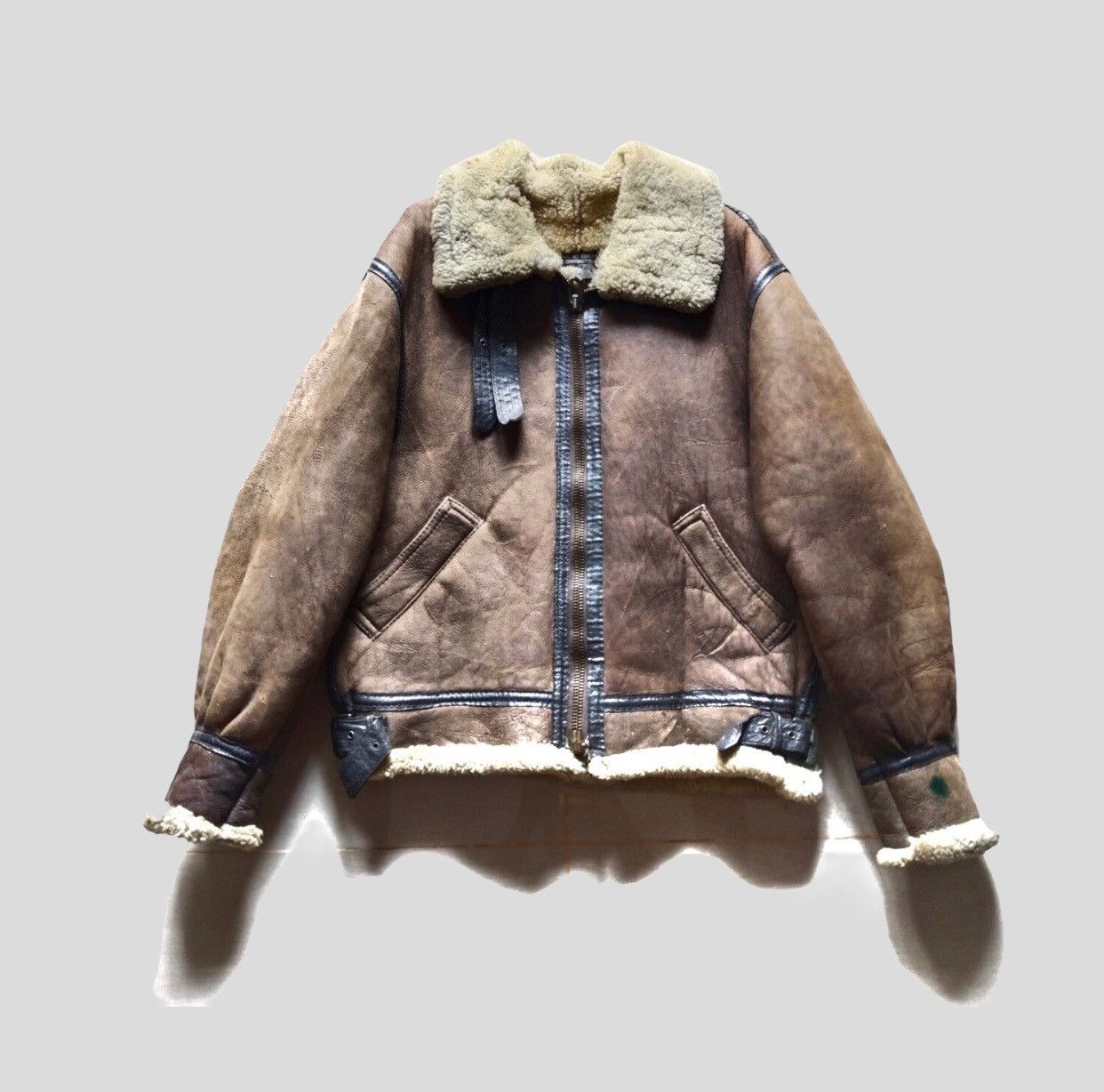 Avirex Vintage 80 Avirex B-3 Shearling Leather Jacket | Grailed