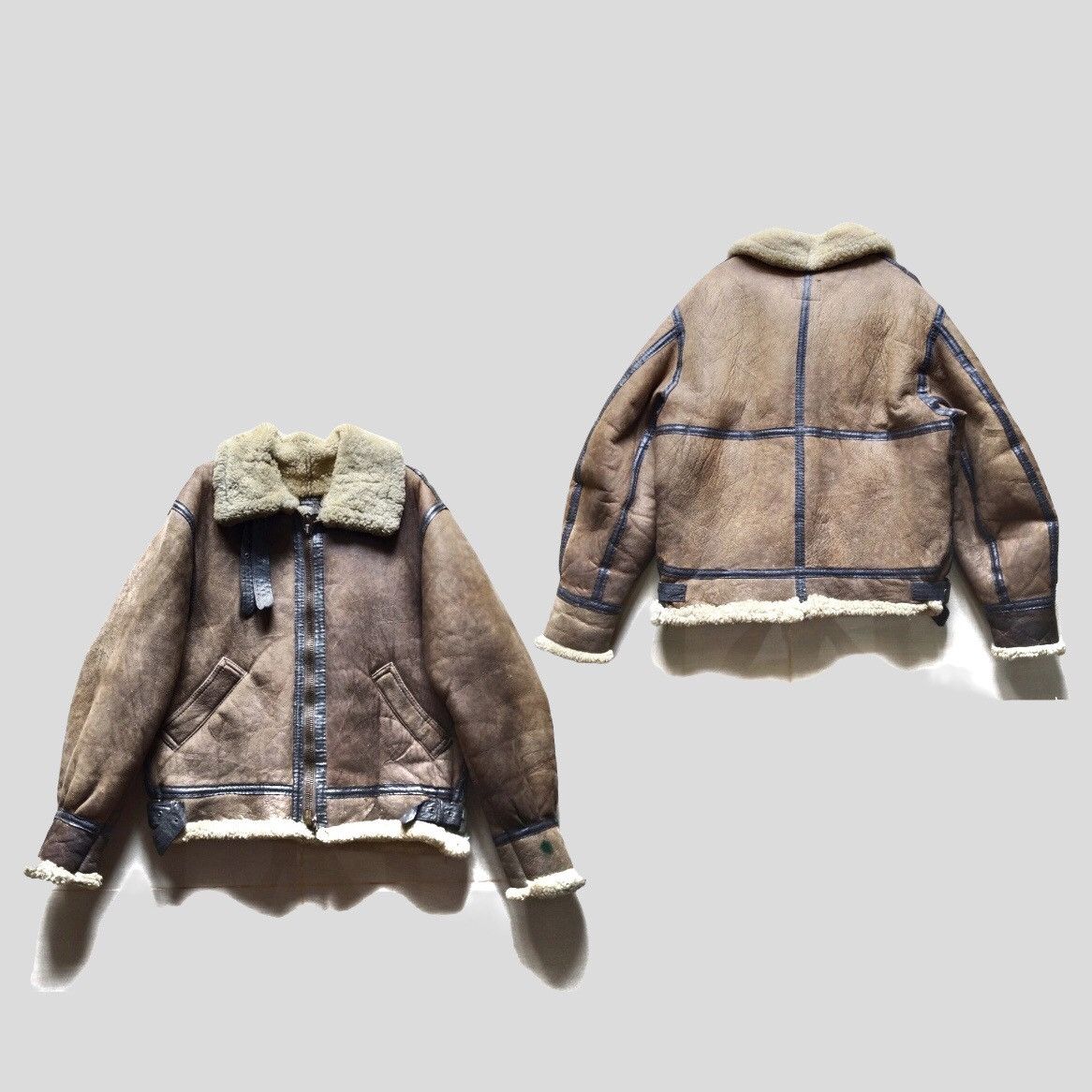 Avirex Vintage 80 Avirex B-3 Shearling Leather Jacket Size US M / EU 48-50 / 2 - 3 Thumbnail