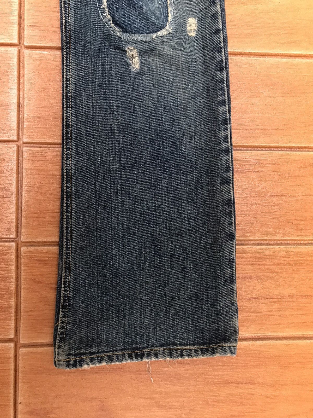 Kapital Mens Melrose Boro Distress Patchwork Denim Jeans Size US 34 / EU 50 - 8 Thumbnail