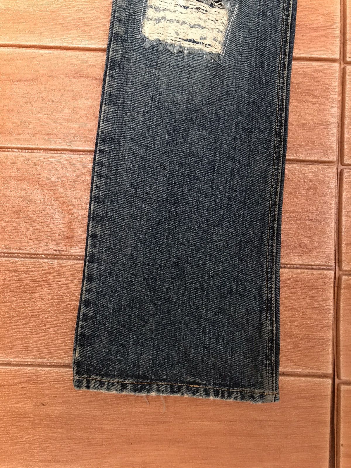 Kapital Mens Melrose Boro Distress Patchwork Denim Jeans Size US 34 / EU 50 - 7 Thumbnail