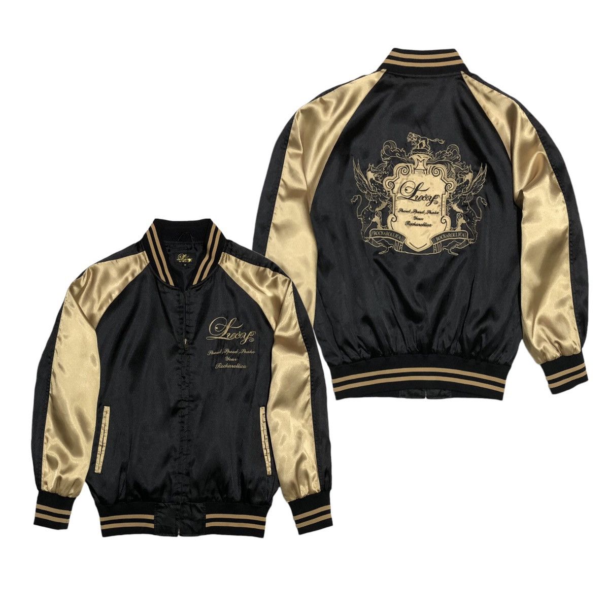 Japanese Brand Lucoy Rockarollica Sukajan Embroidery Logo Jacket Size US M / EU 48-50 / 2 - 3 Thumbnail
