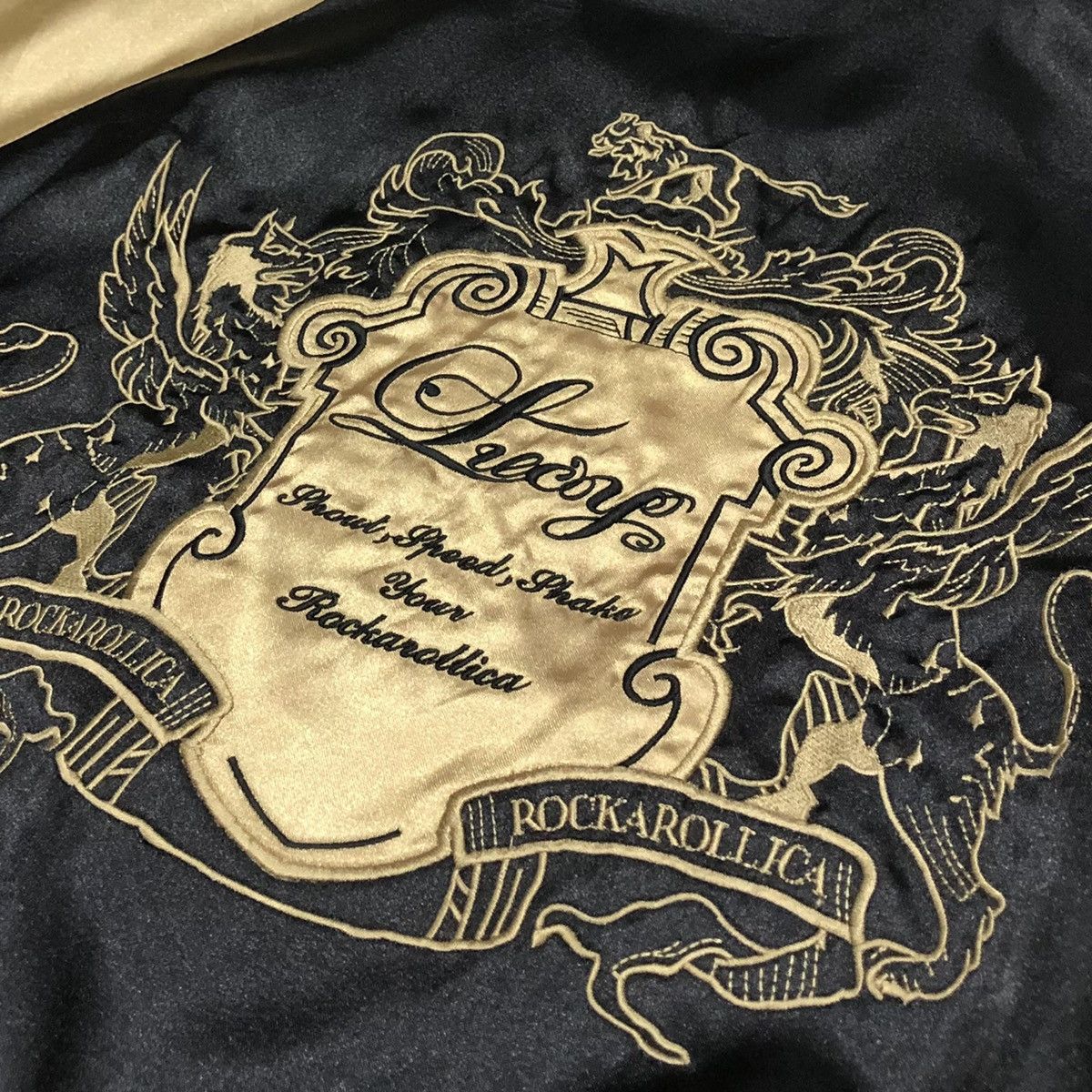 Japanese Brand Lucoy Rockarollica Sukajan Embroidery Logo Jacket Size US M / EU 48-50 / 2 - 12 Thumbnail