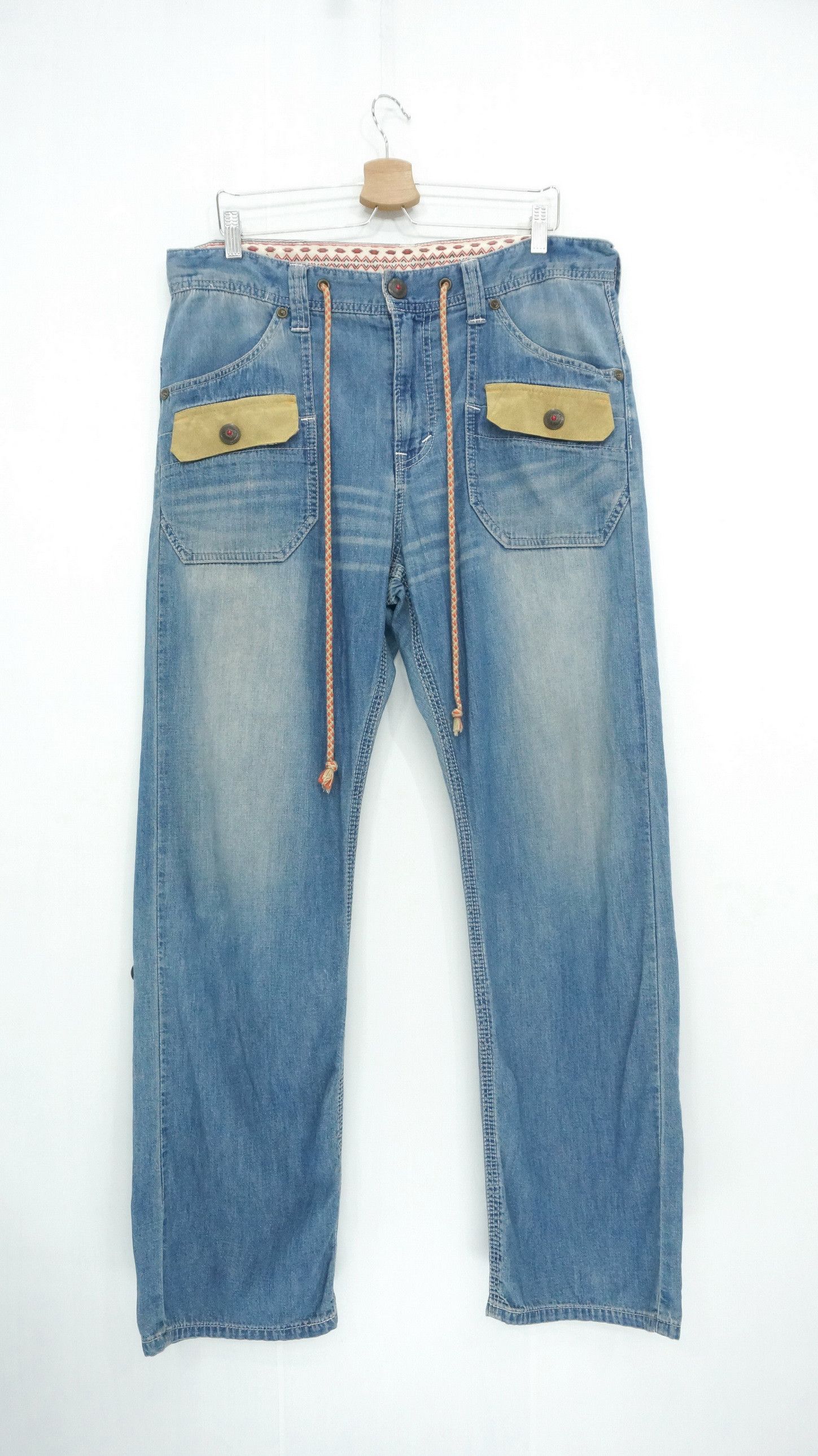 Edwin EDWIN Exclusive Vintage Lightweight Soft Roll up Denim Size US 37 - 1 Thumbnail