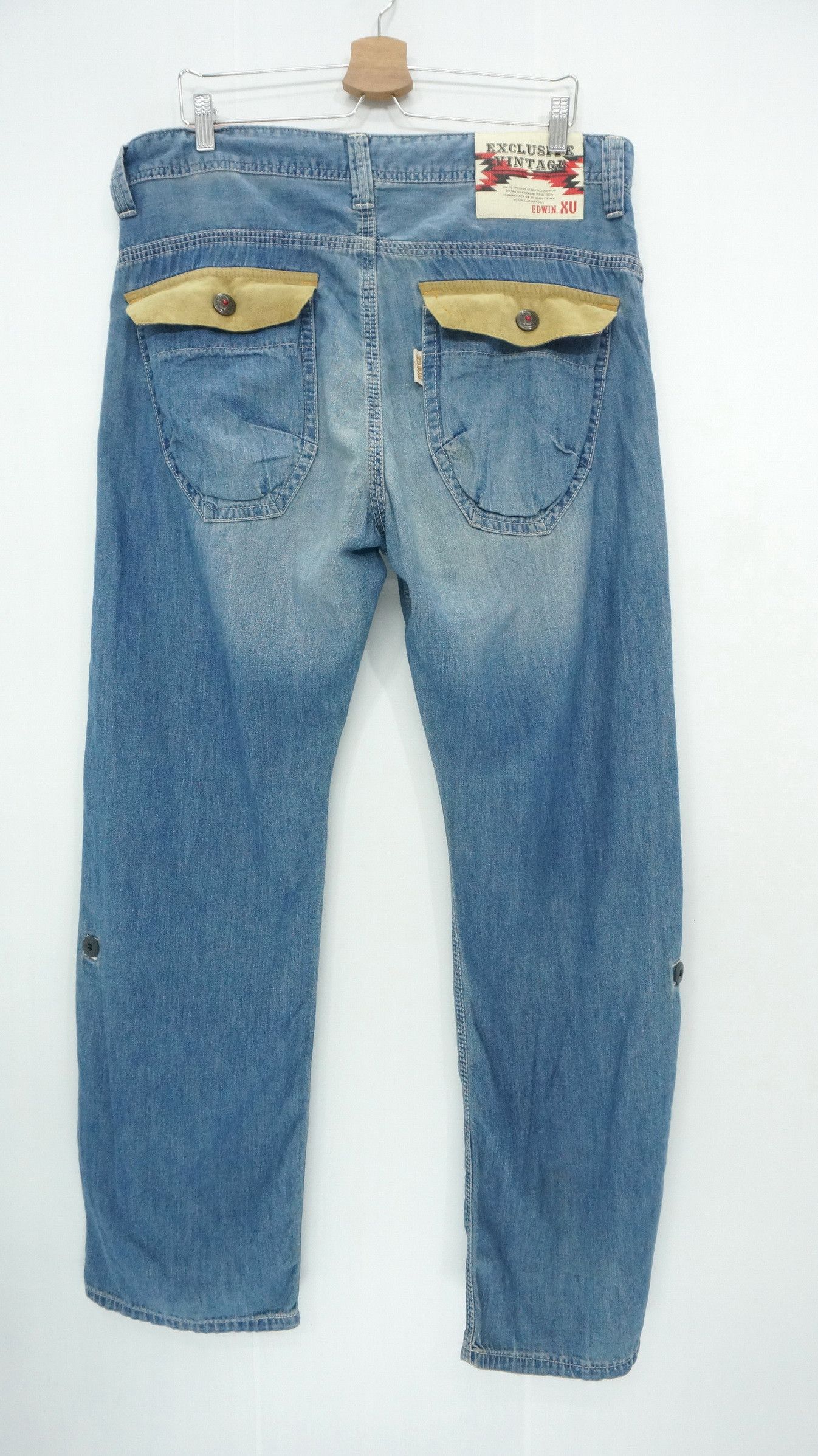 Edwin EDWIN Exclusive Vintage Lightweight Soft Roll up Denim Size US 37 - 6 Thumbnail