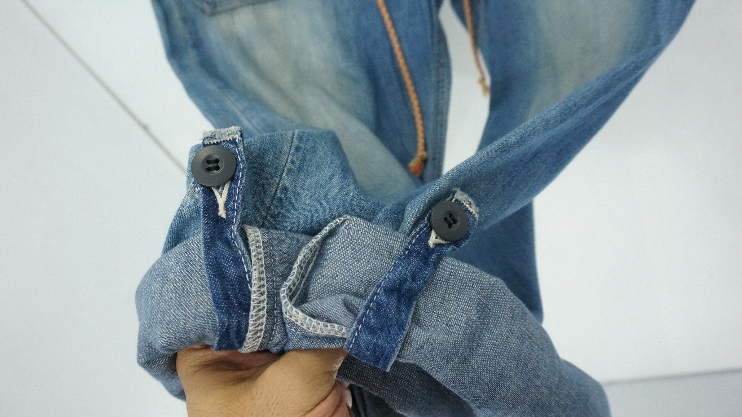 Edwin EDWIN Exclusive Vintage Lightweight Soft Roll up Denim Size US 37 - 9 Thumbnail