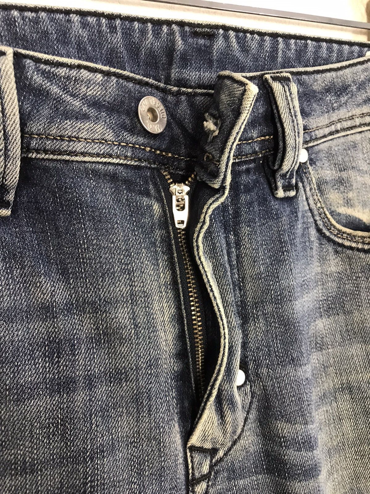 Diesel × Vintage Vtg Diesel Industry Back Side Pocket Big Logo Art Jeans Size US 33 - 9 Thumbnail