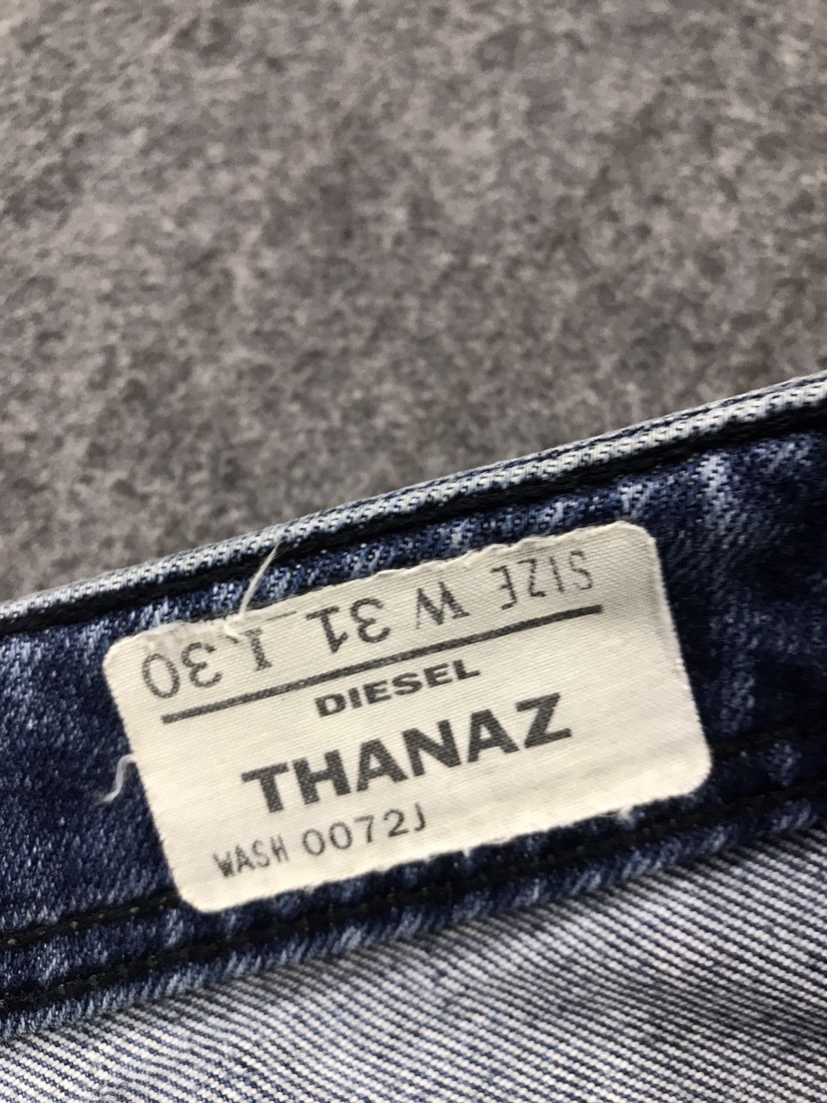Diesel × Vintage Vtg Diesel Industry Back Side Pocket Big Logo Art Jeans Size US 33 - 14 Thumbnail