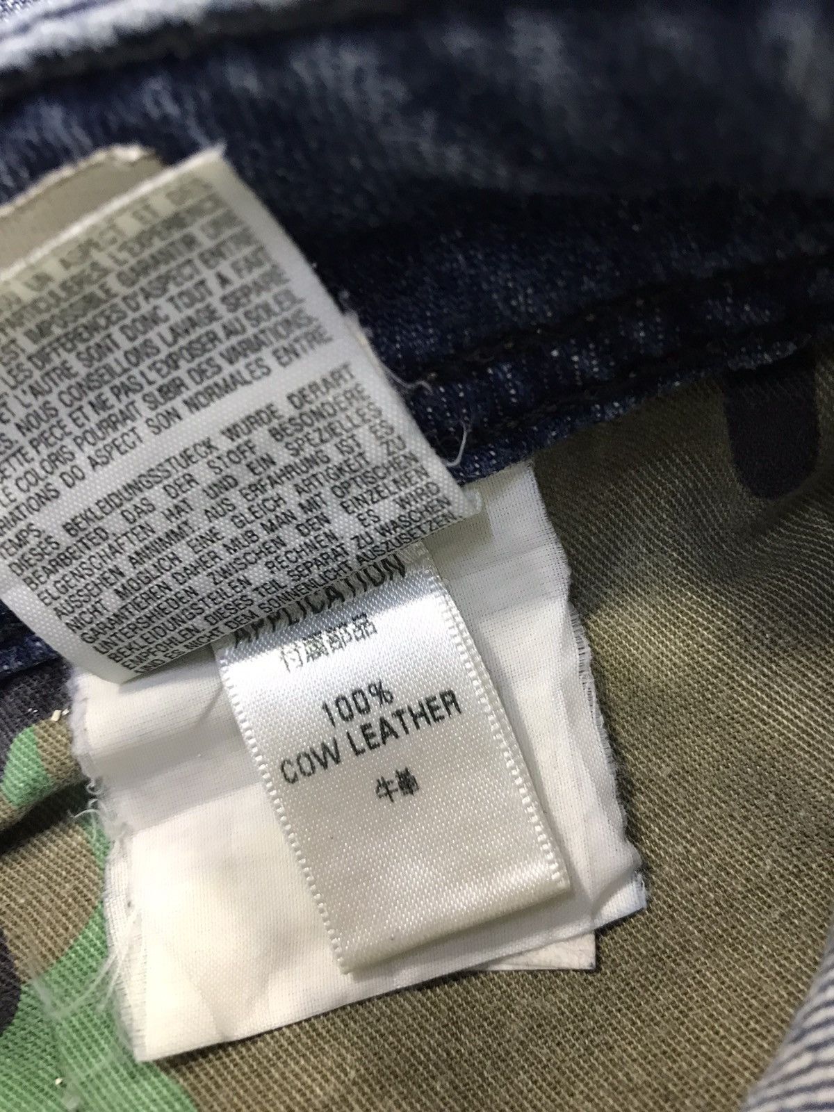 Diesel × Vintage Vtg Diesel Industry Back Side Pocket Big Logo Art Jeans Size US 33 - 18 Thumbnail