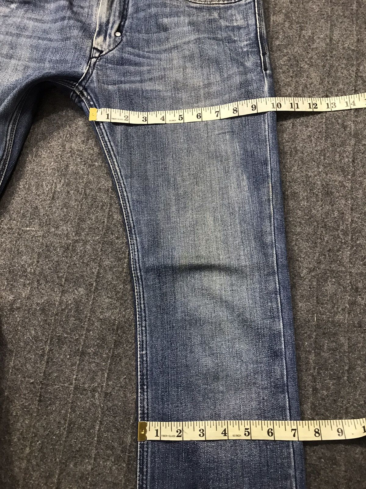 Diesel × Vintage Vtg Diesel Industry Back Side Pocket Big Logo Art Jeans Size US 33 - 20 Thumbnail